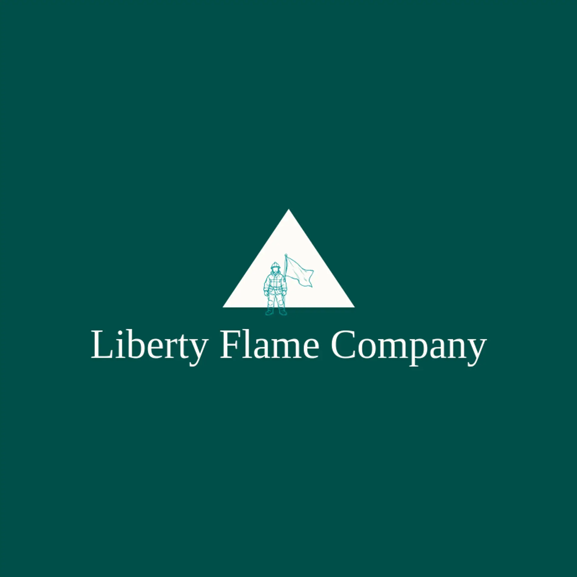 Liberty Flame Company logo for fireman