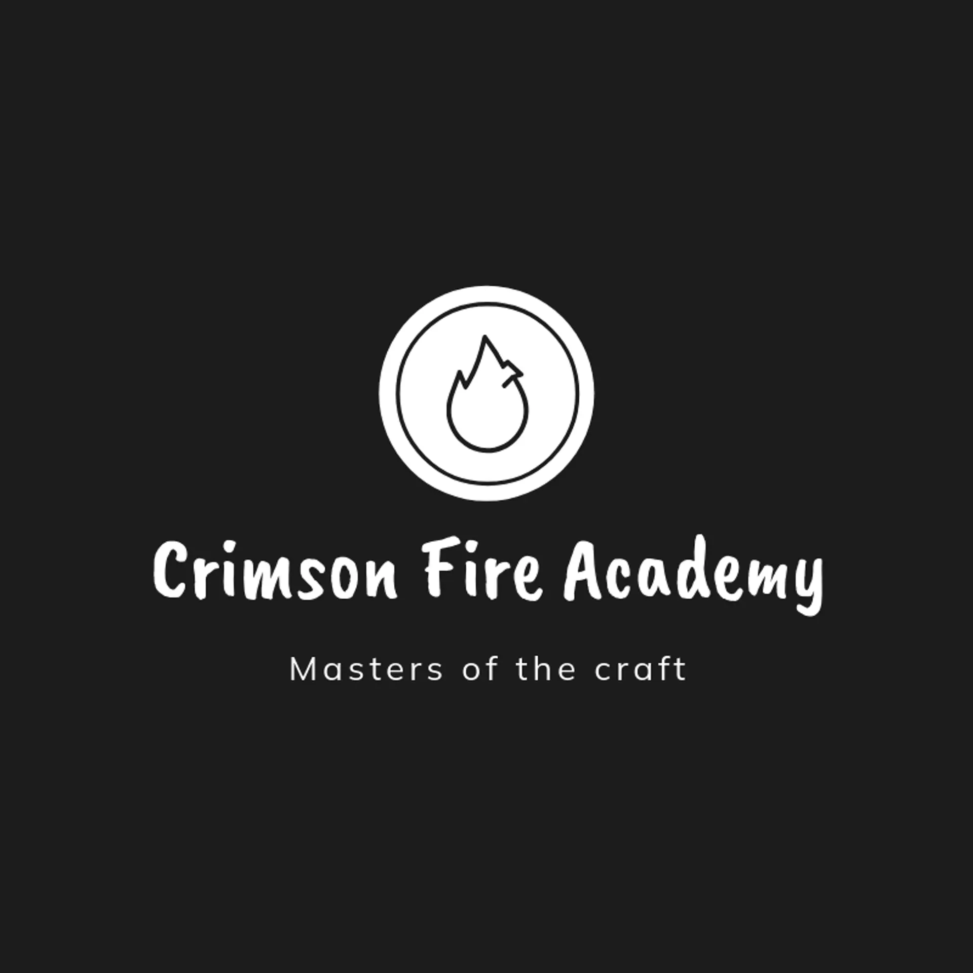 Crimson Fire Academy logo for fire