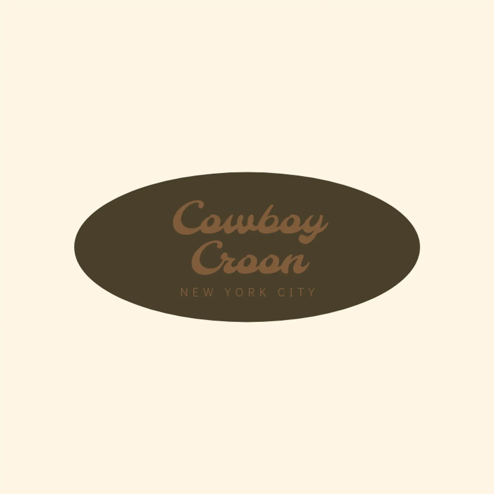 Cowboy Croon logo for country music
