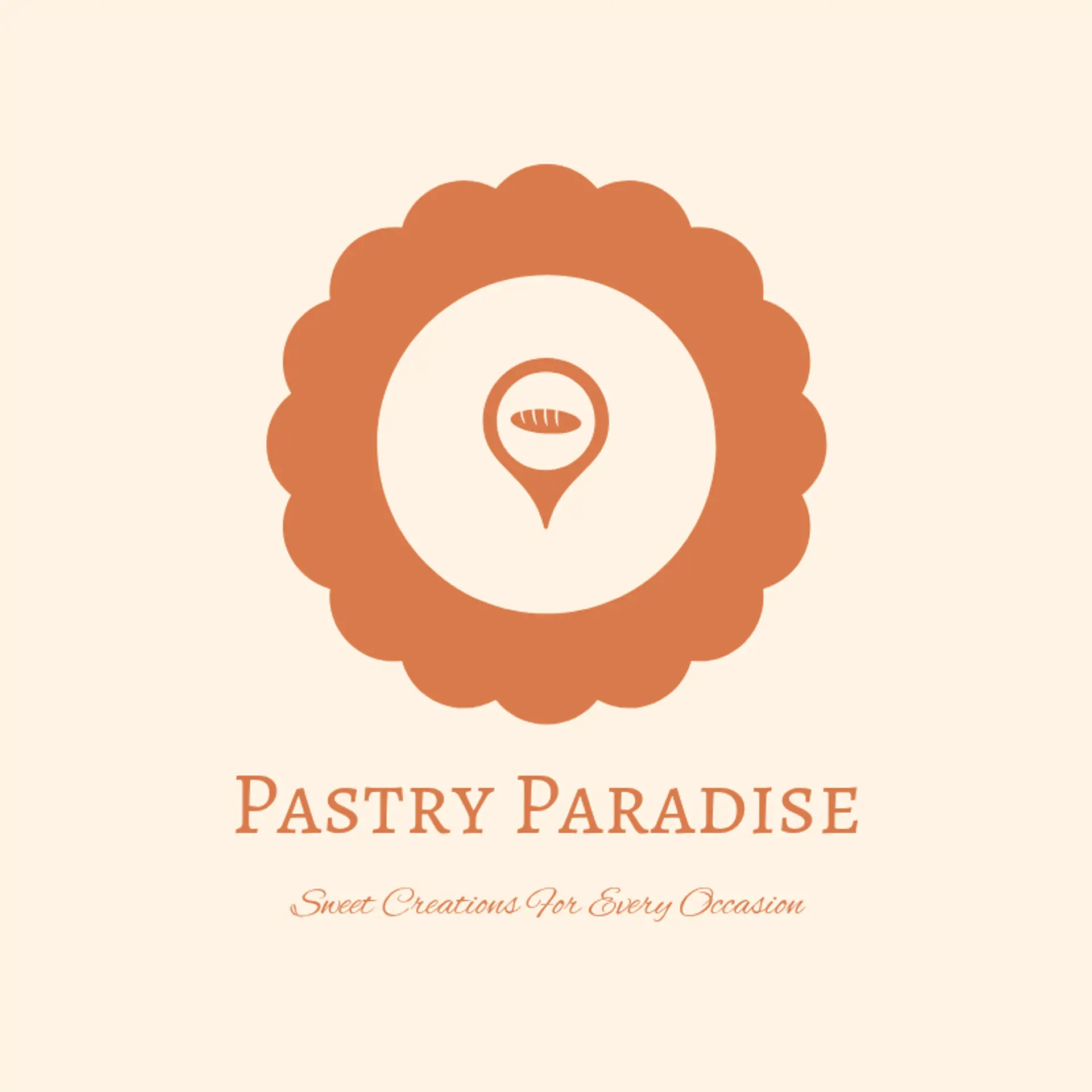 Pastry Paradise logo for creative bakery