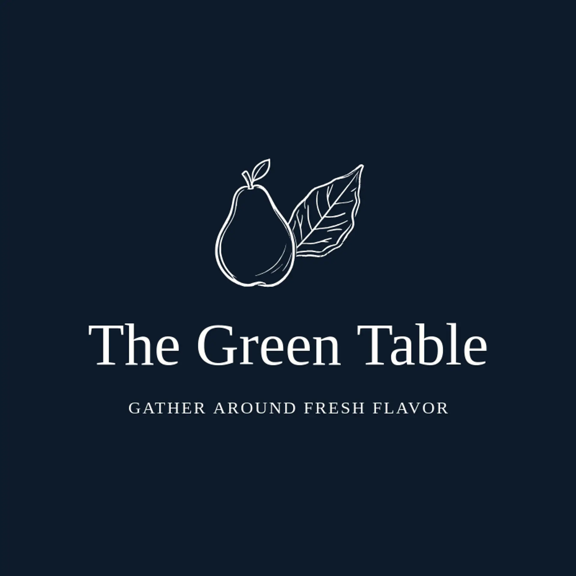 The Green Table logo for pear