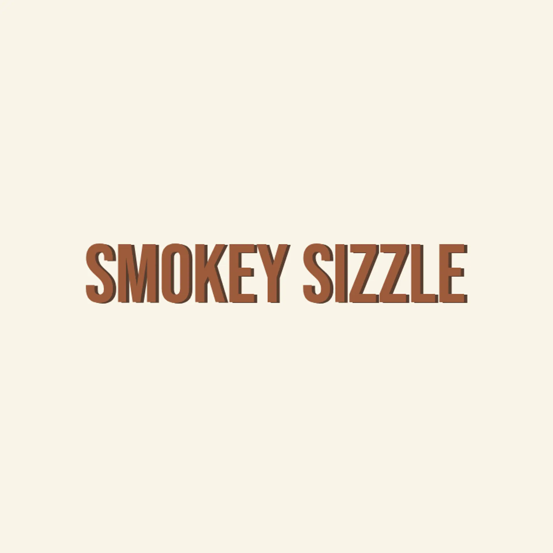 Smokey Sizzle logo for bbq restaurant