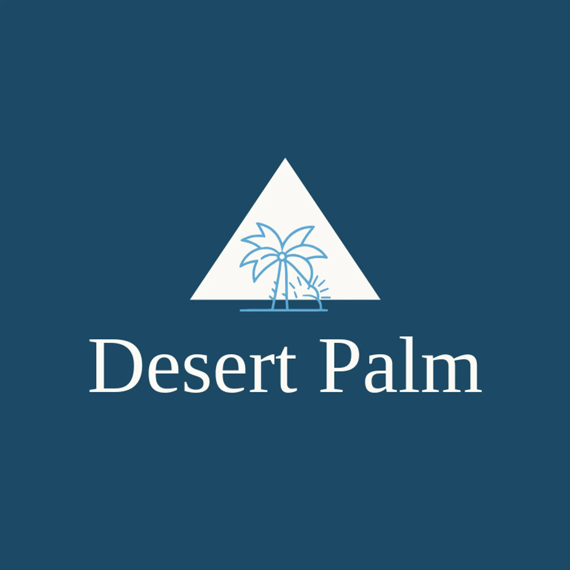 Desert Palm logo for palm tree