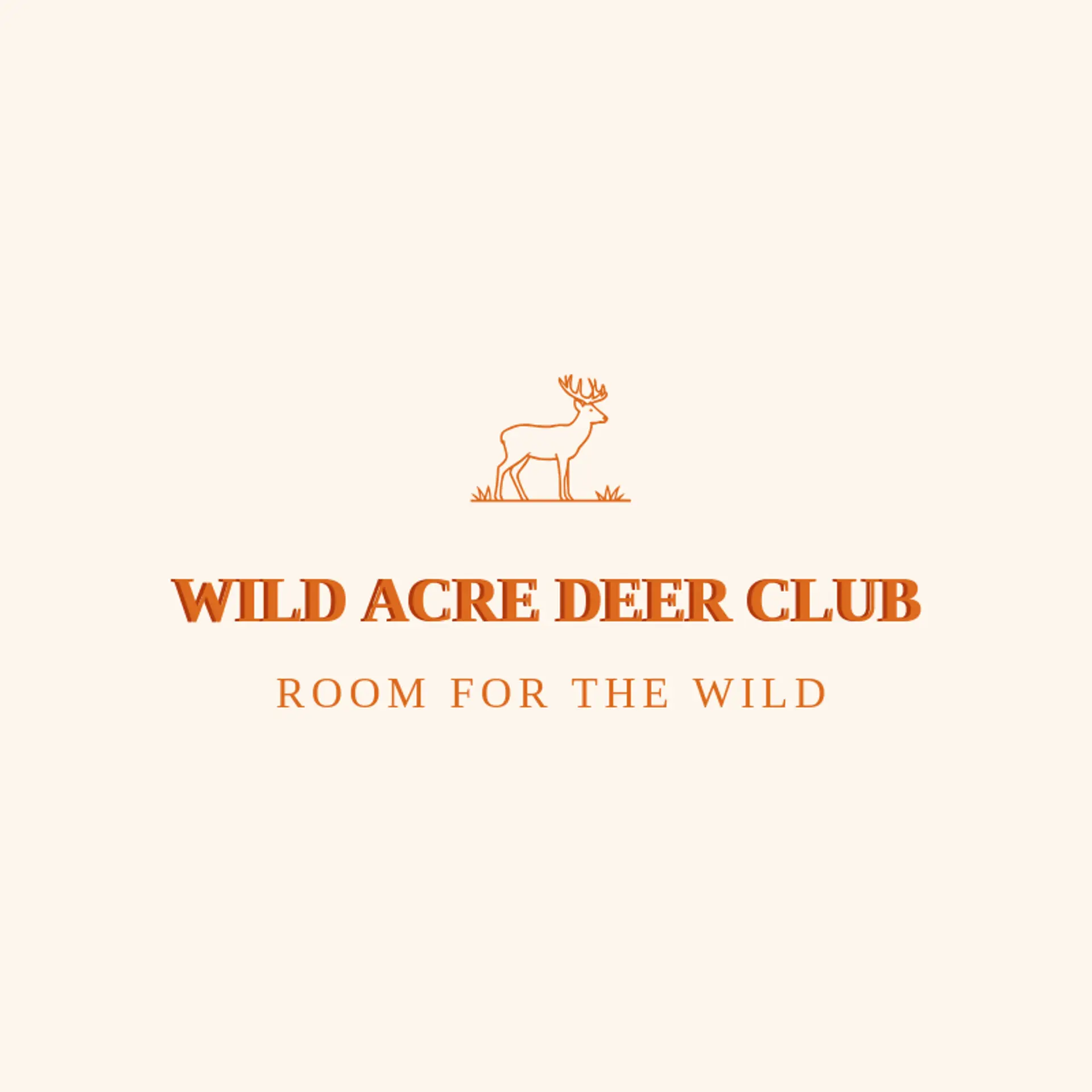 Wild Acre Deer Club logo for deer hunting