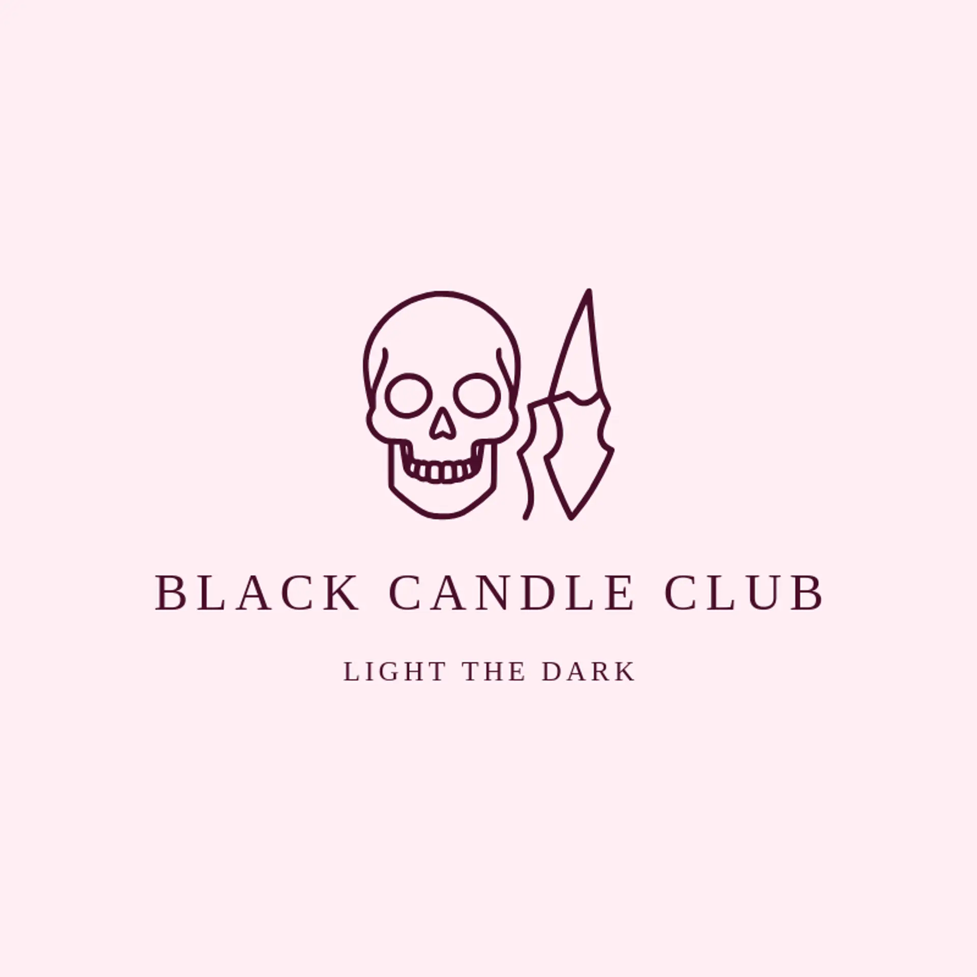 Black Candle Club logo for horror