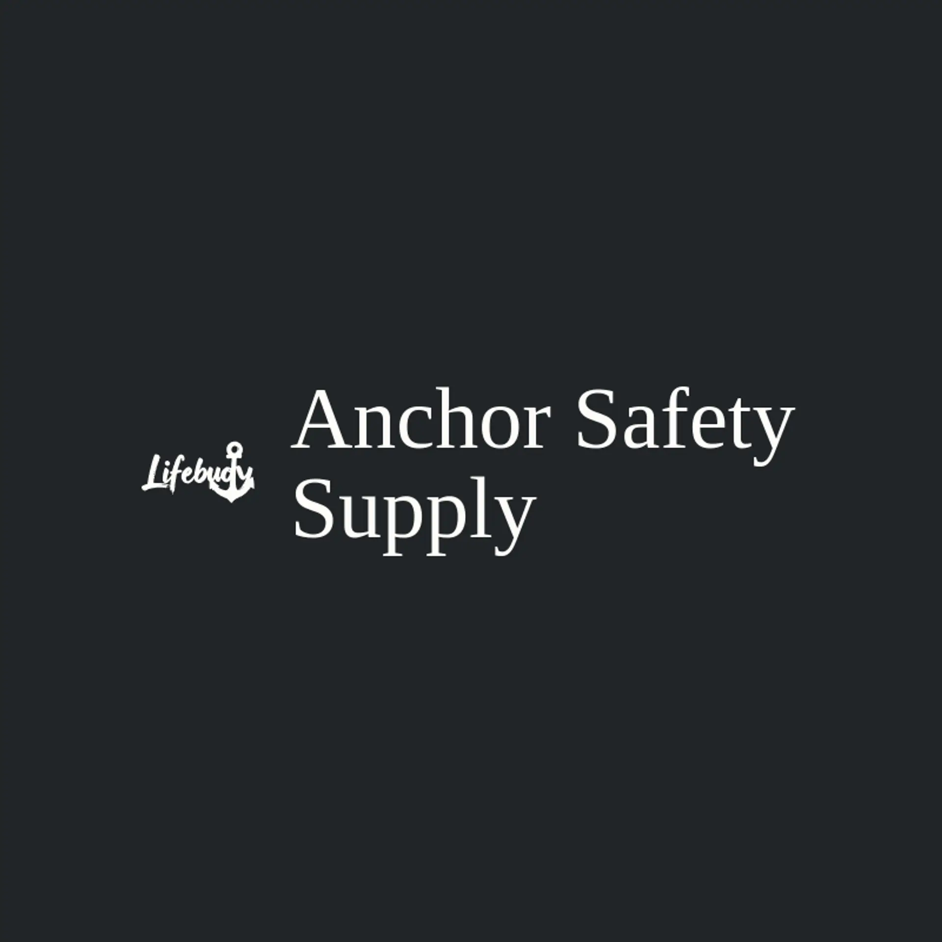Anchor Safety Supply logo for safety