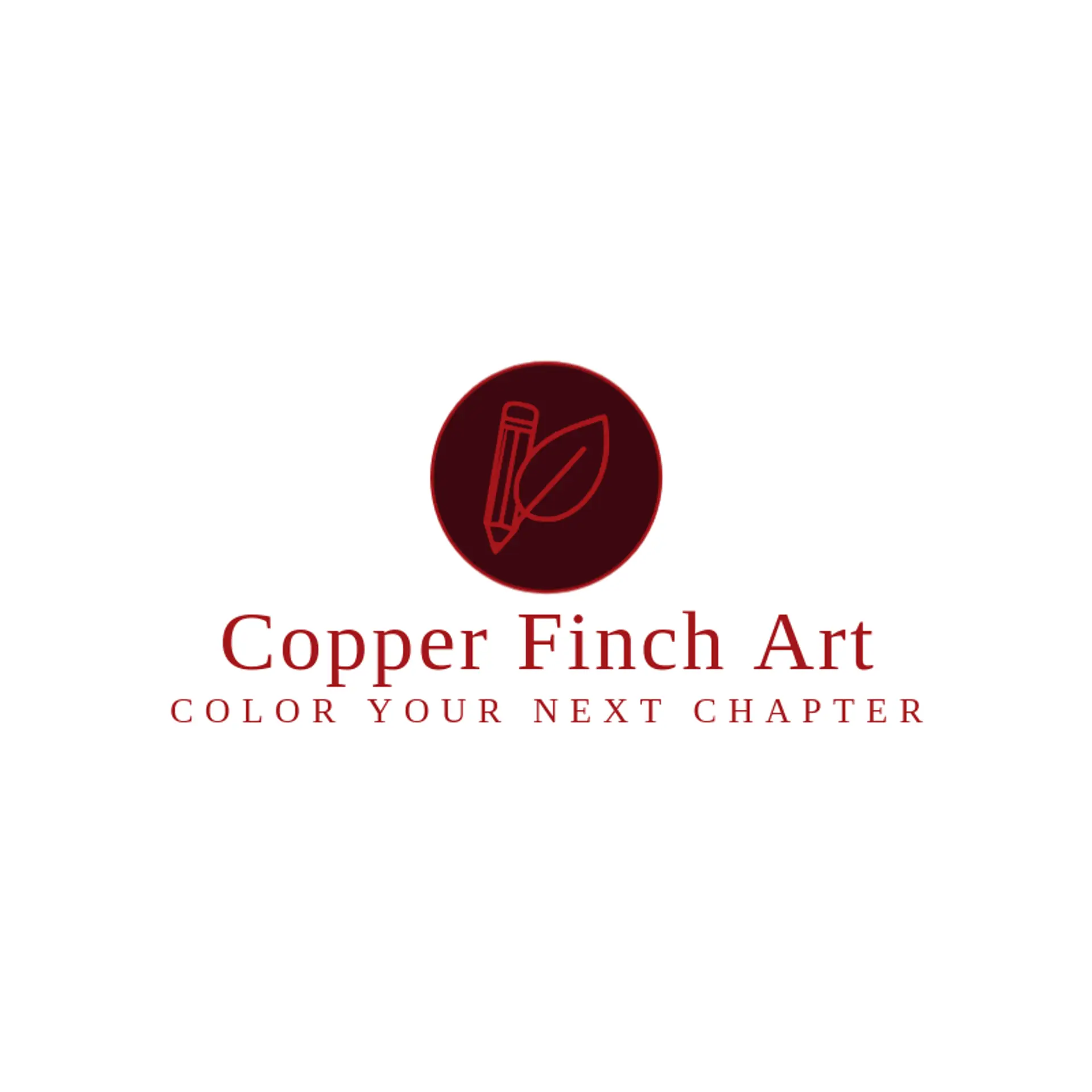 Copper Finch Art logo for artistic