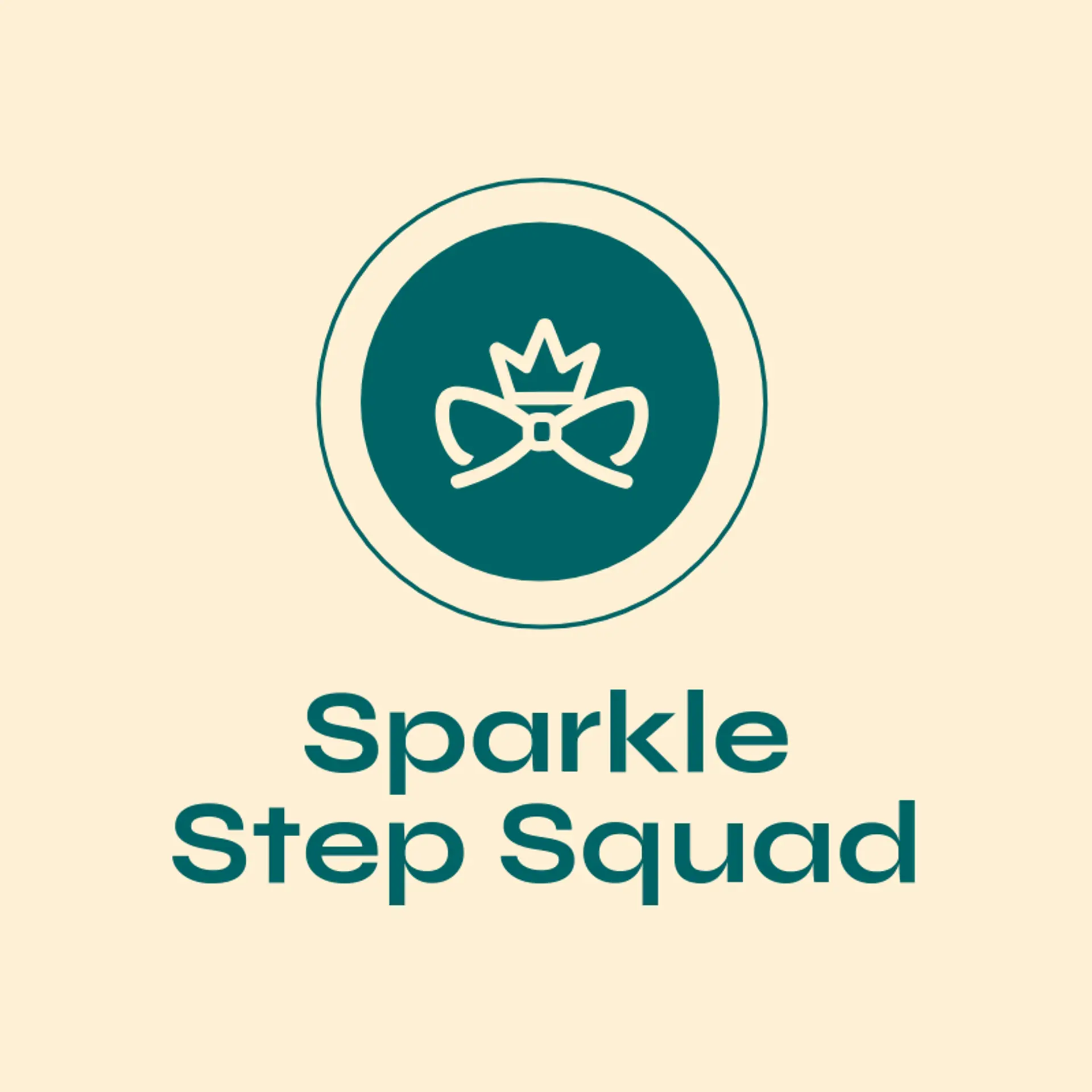Sparkle Step Squad logo for cheerleading