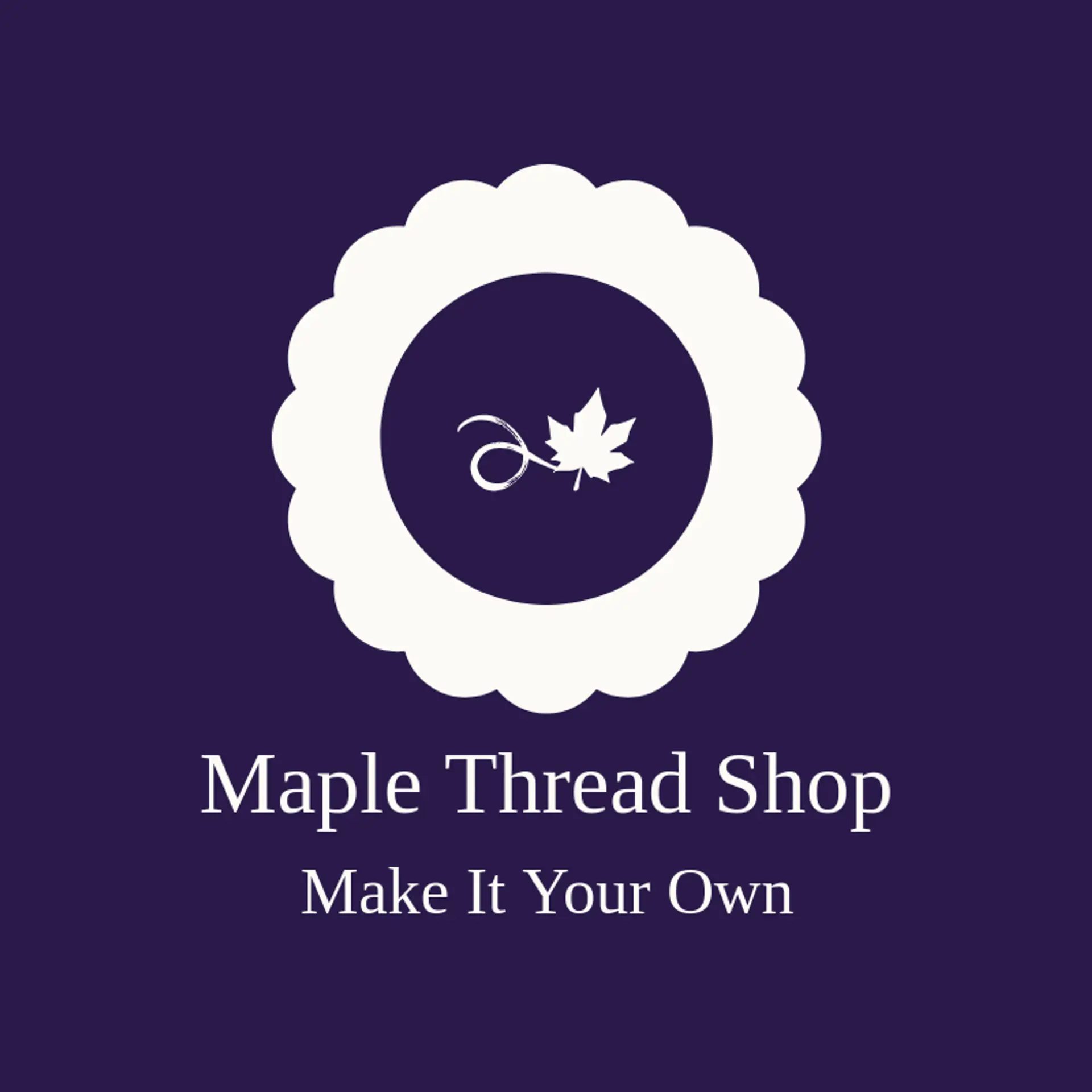 Maple Thread Shop logo for stitching