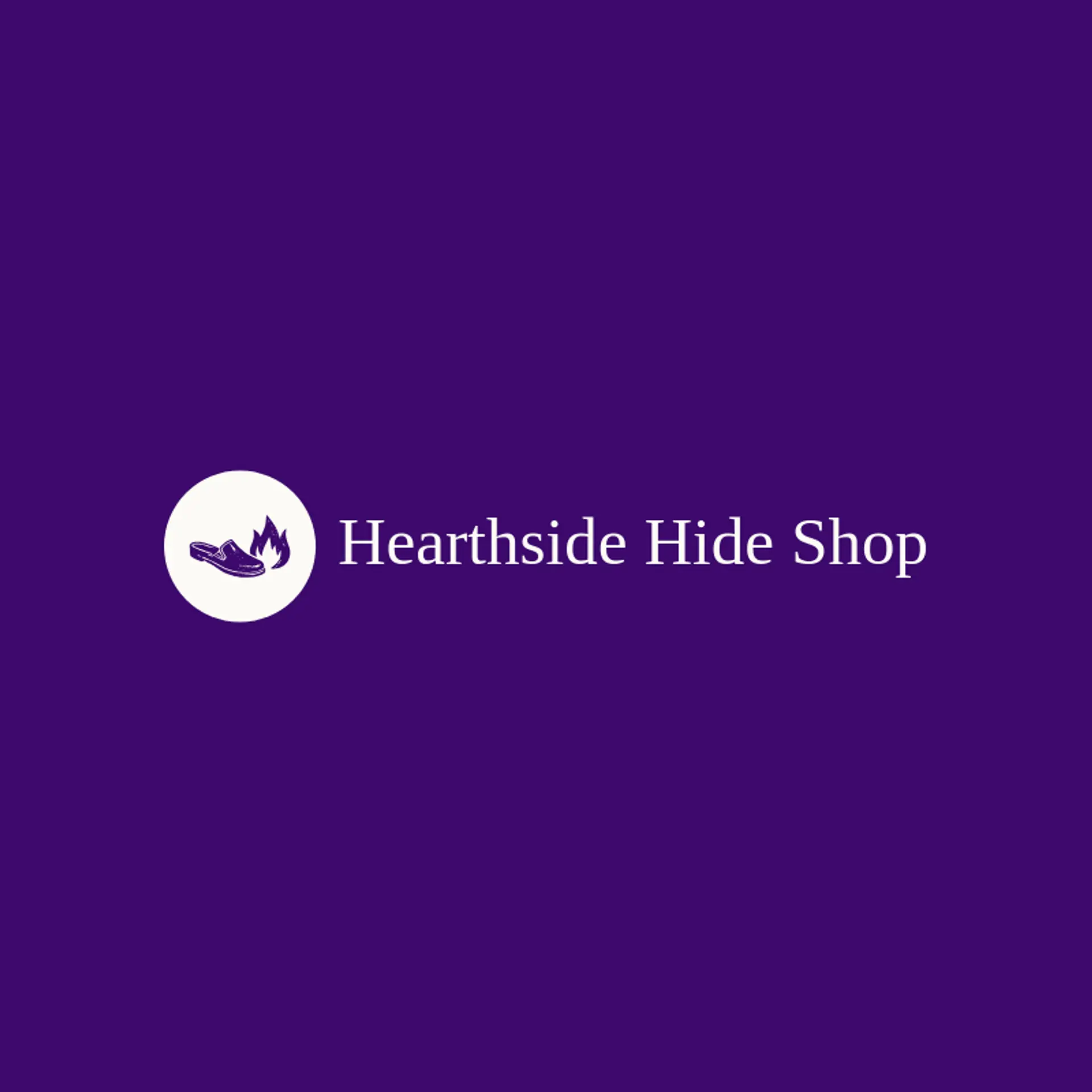 Hearthside Hide Shop logo for leather