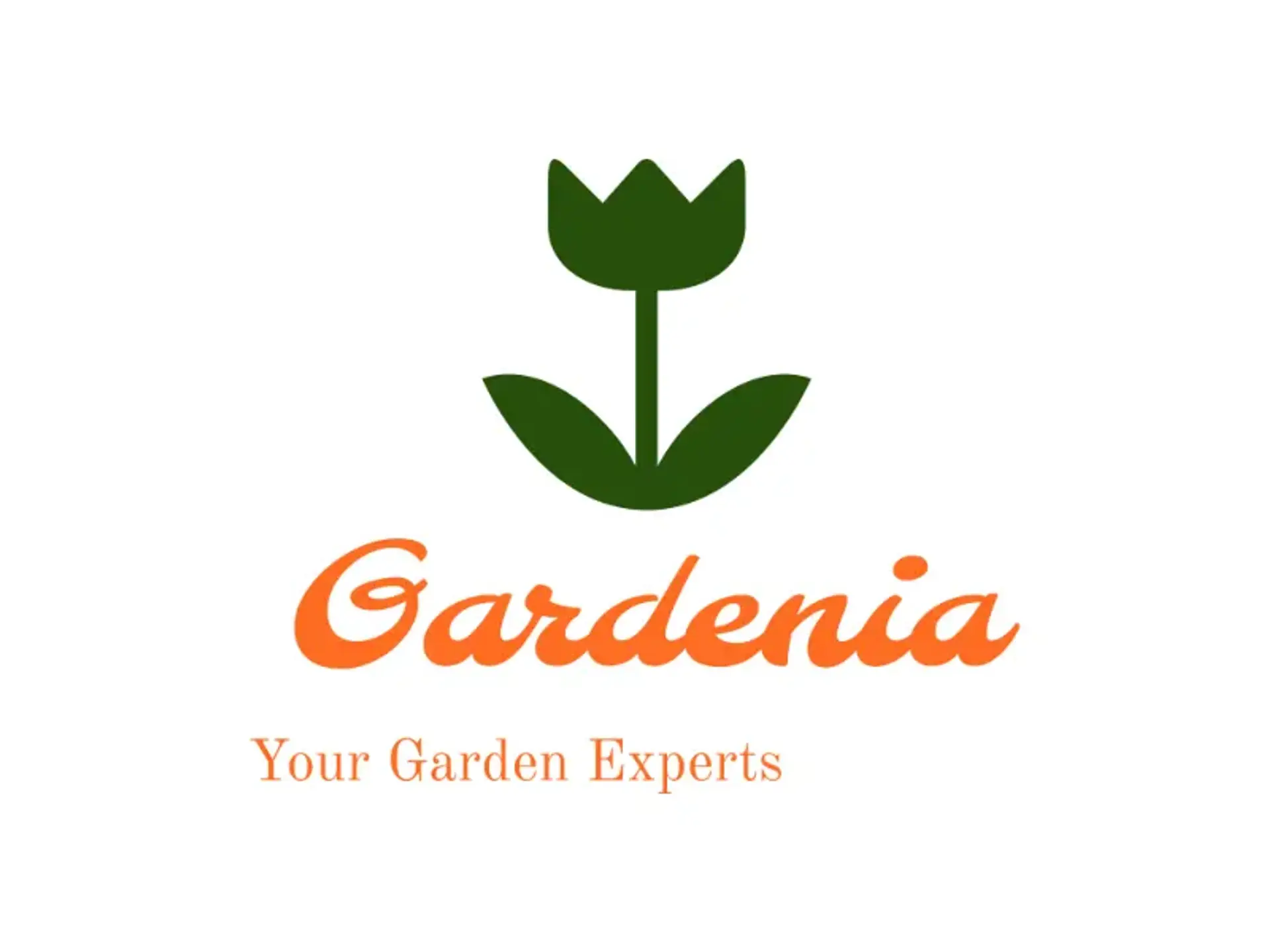 Gardenia landscaping business logo