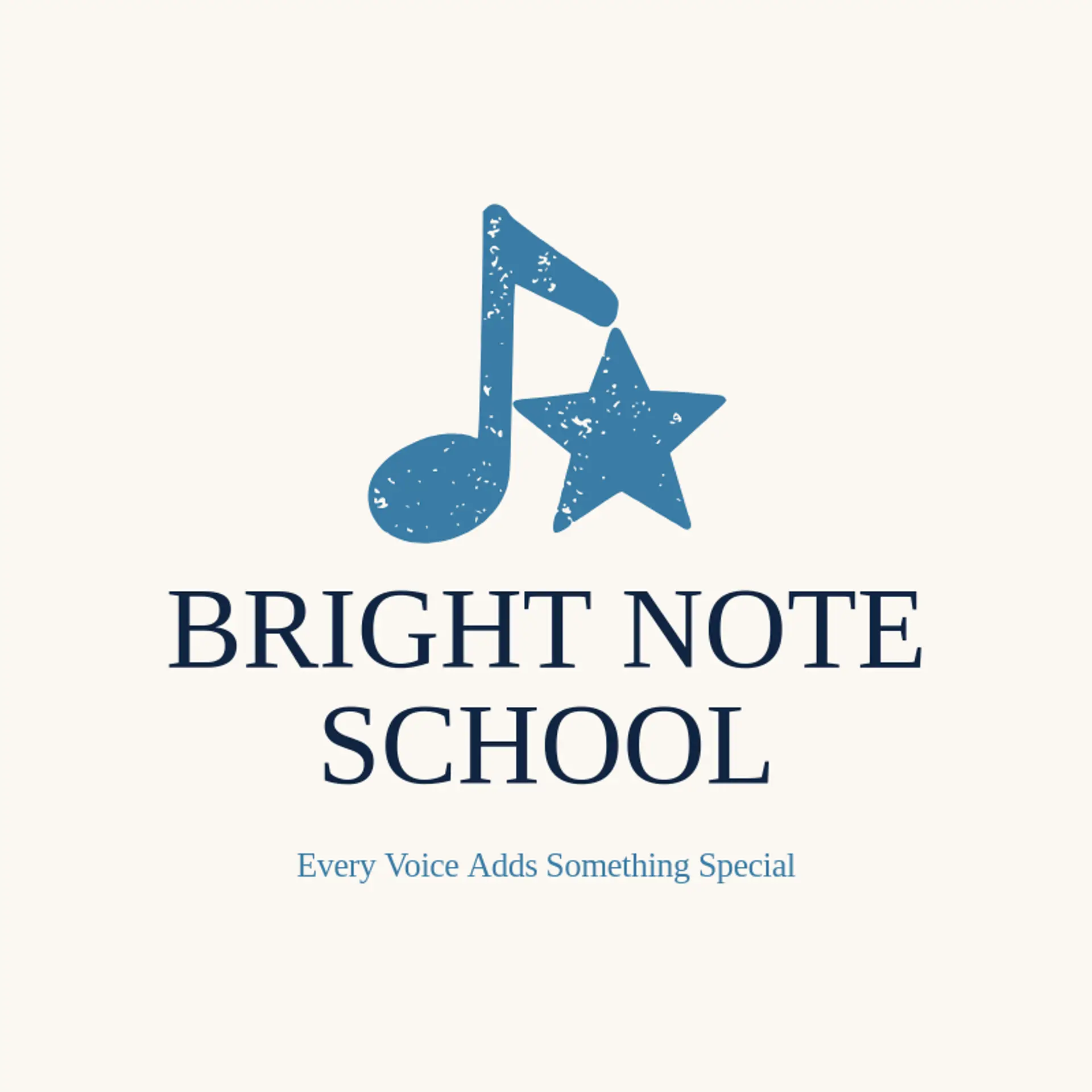 Bright Note School logo for special education