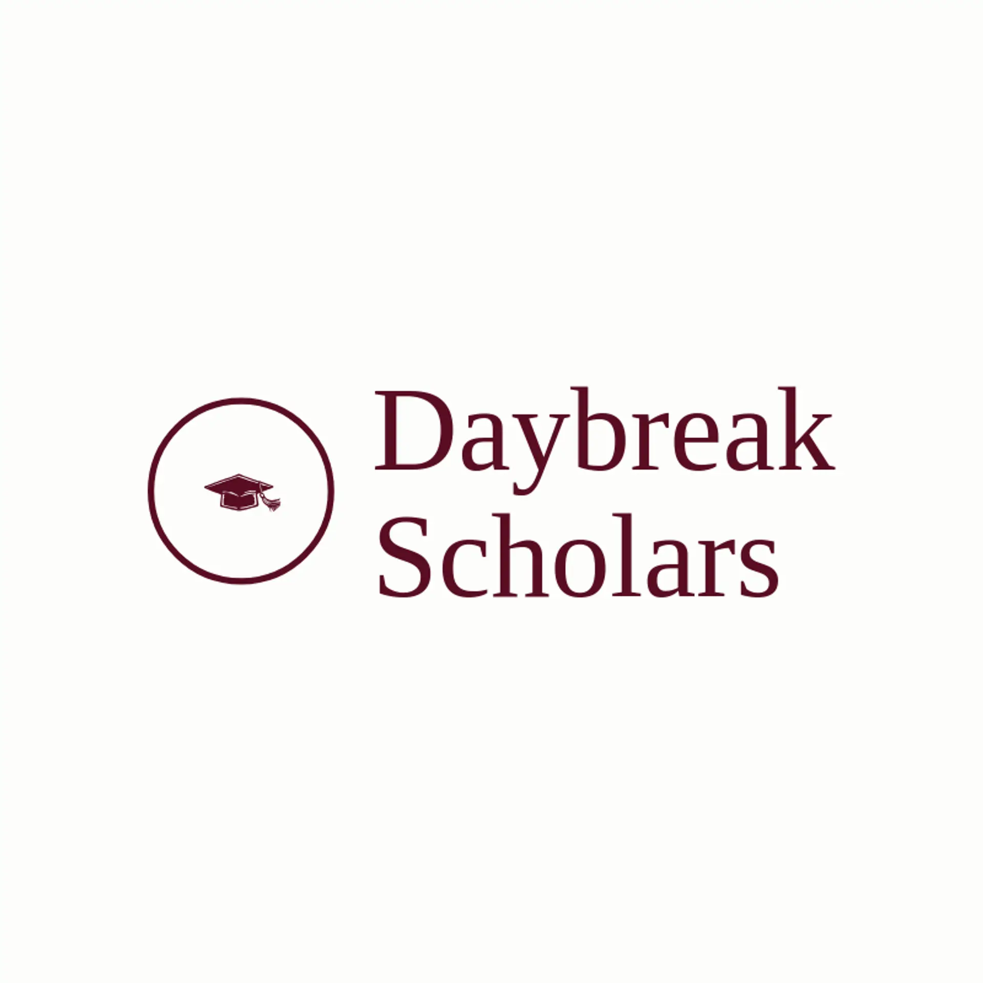 Daybreak Scholars logo for graduation