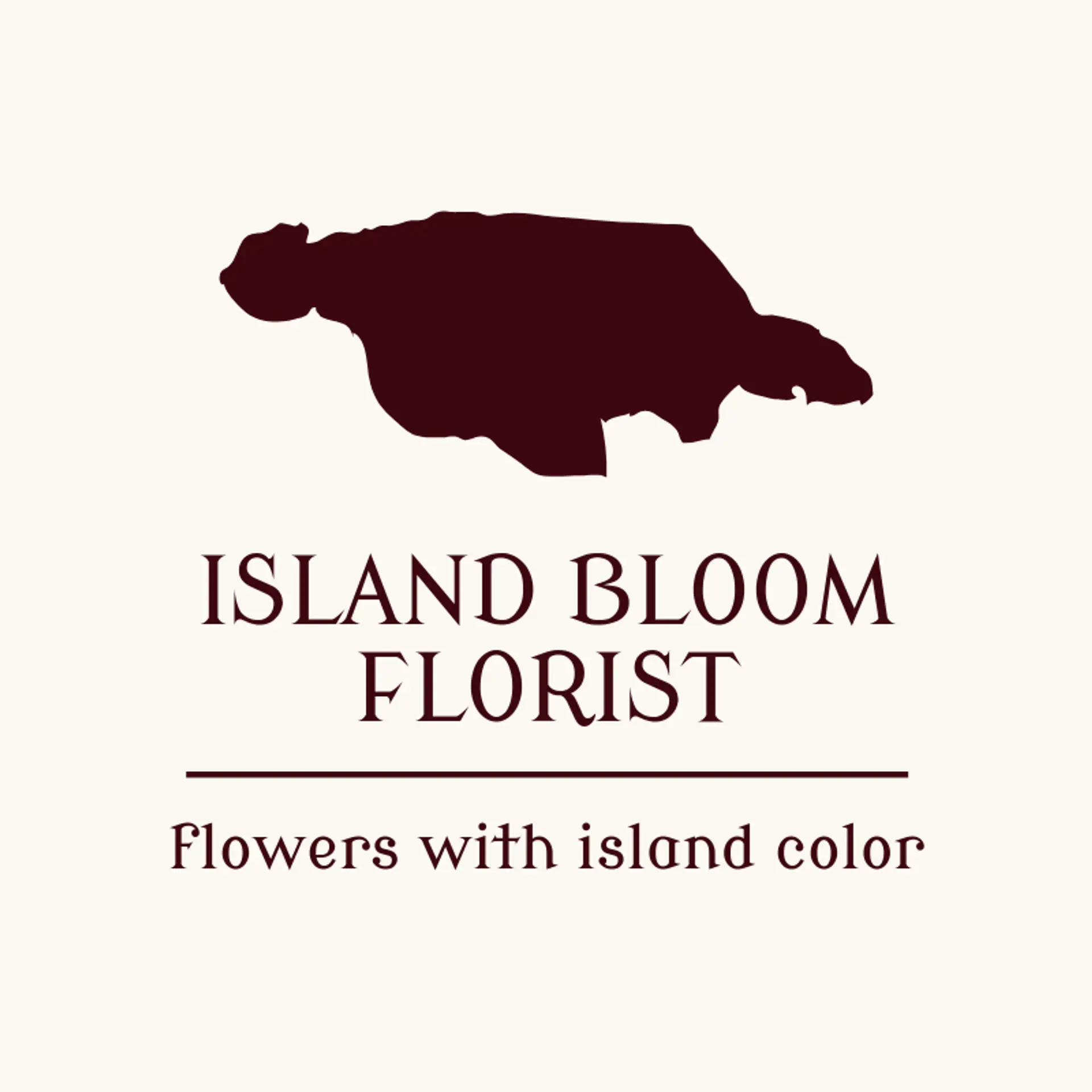 Island Bloom Florist logo for jamaica
