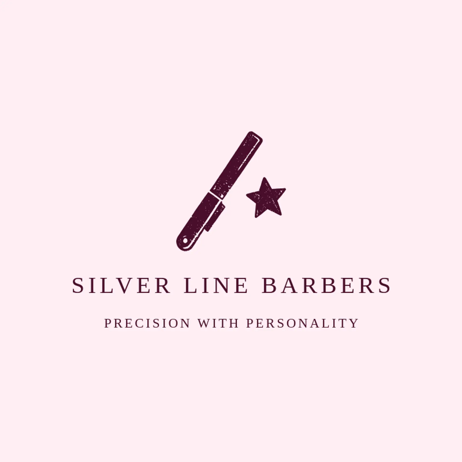 Silver Line Barbers logo for barbershop