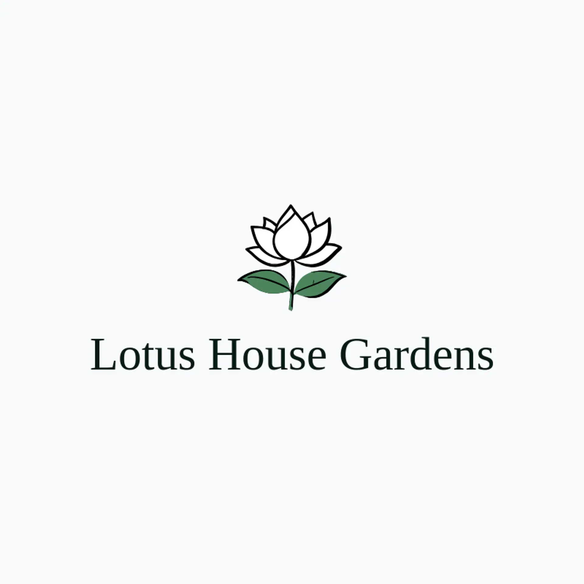 Lotus House Gardens logo for lotus flower