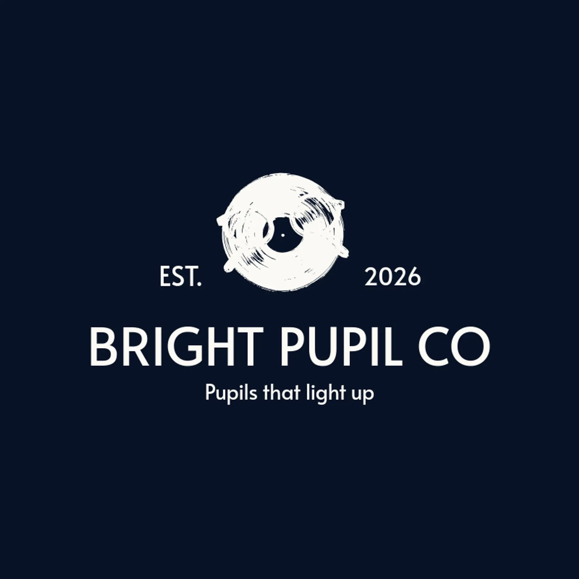 Bright Pupil Co logo for glasses