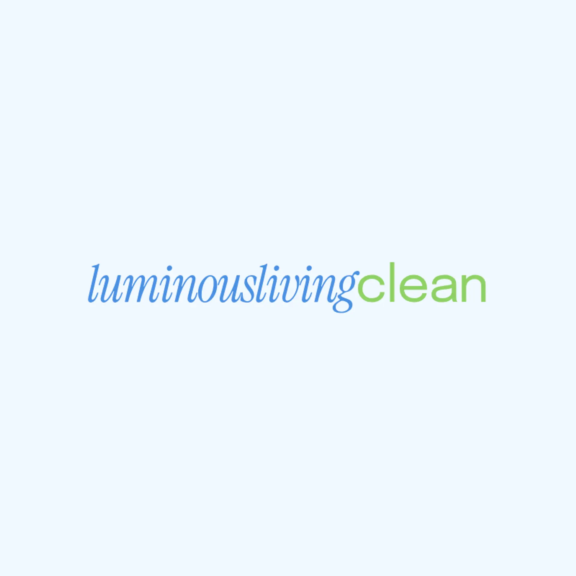 Luminous Living Clean logo for blg cleaning service