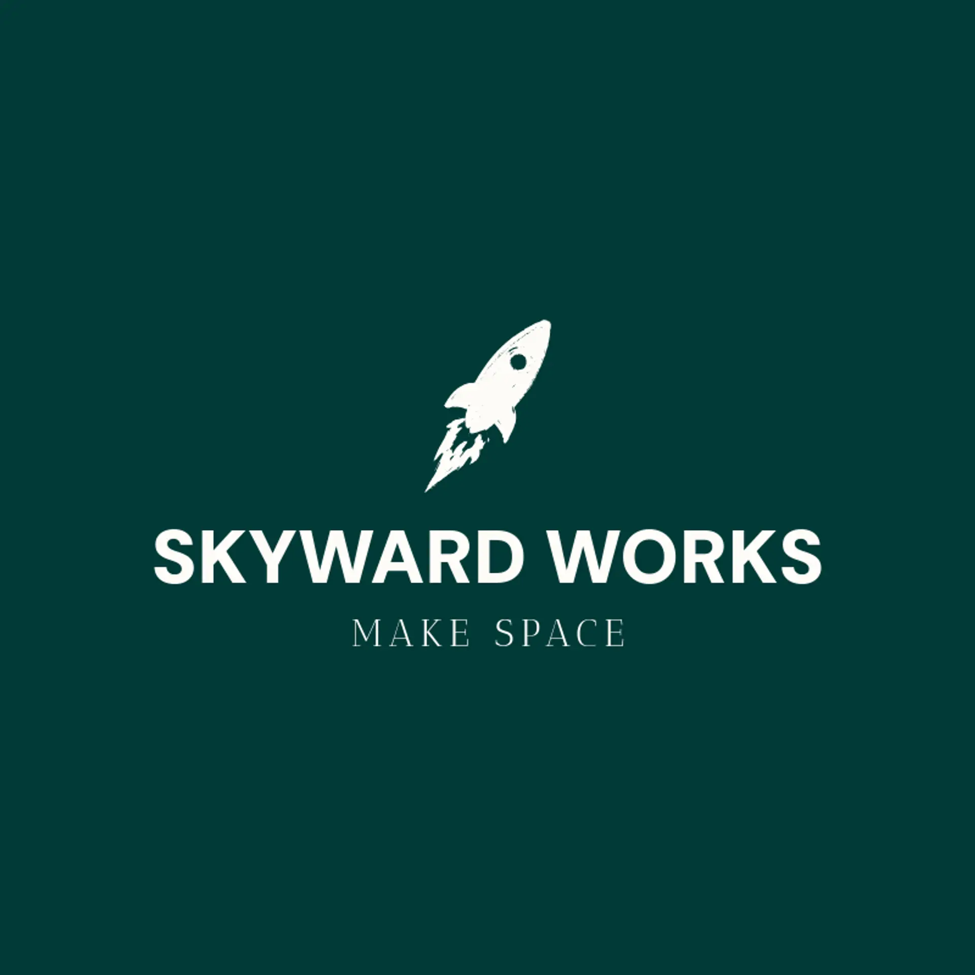 Skyward Works logo for rocket