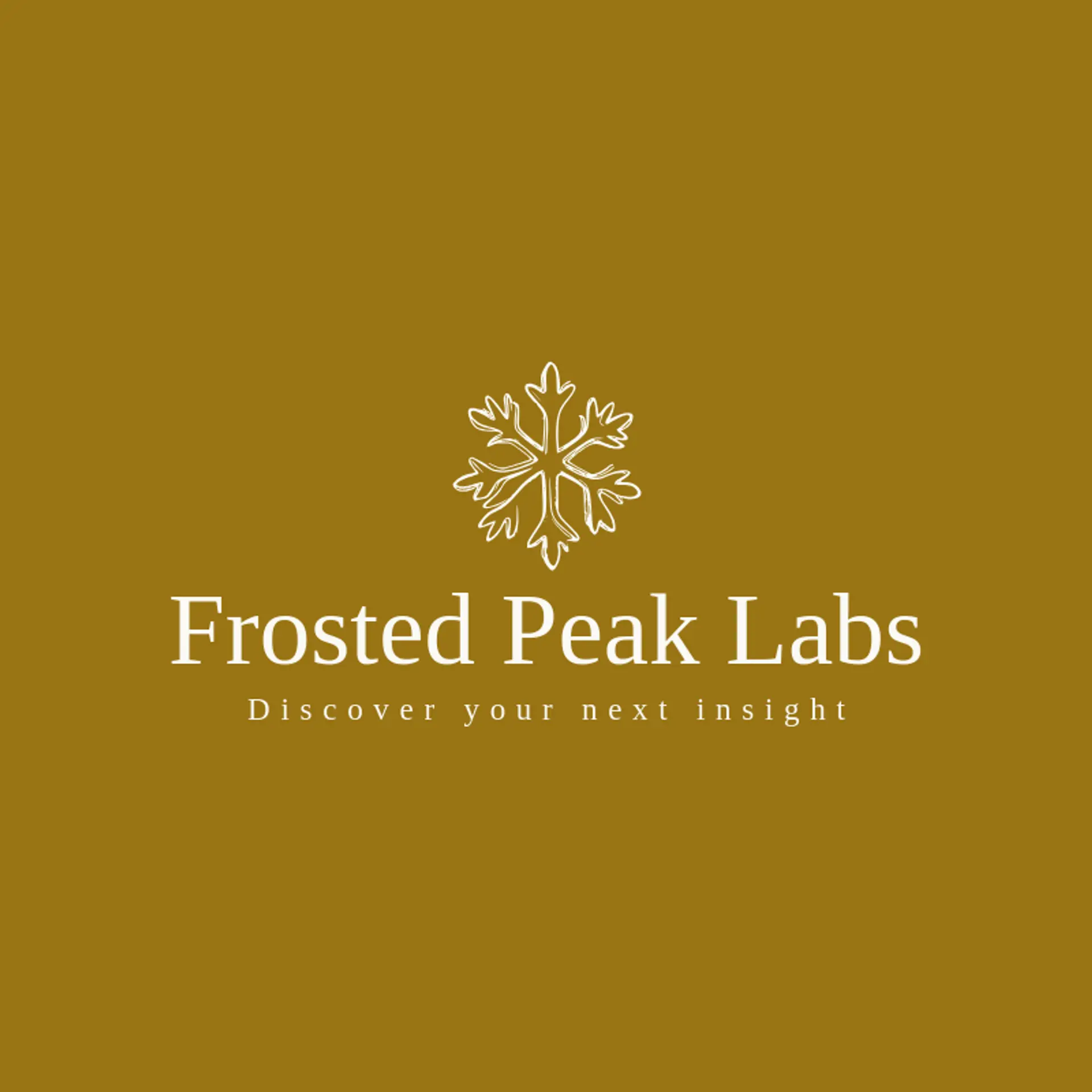 Frosted Peak Labs logo for snowflake