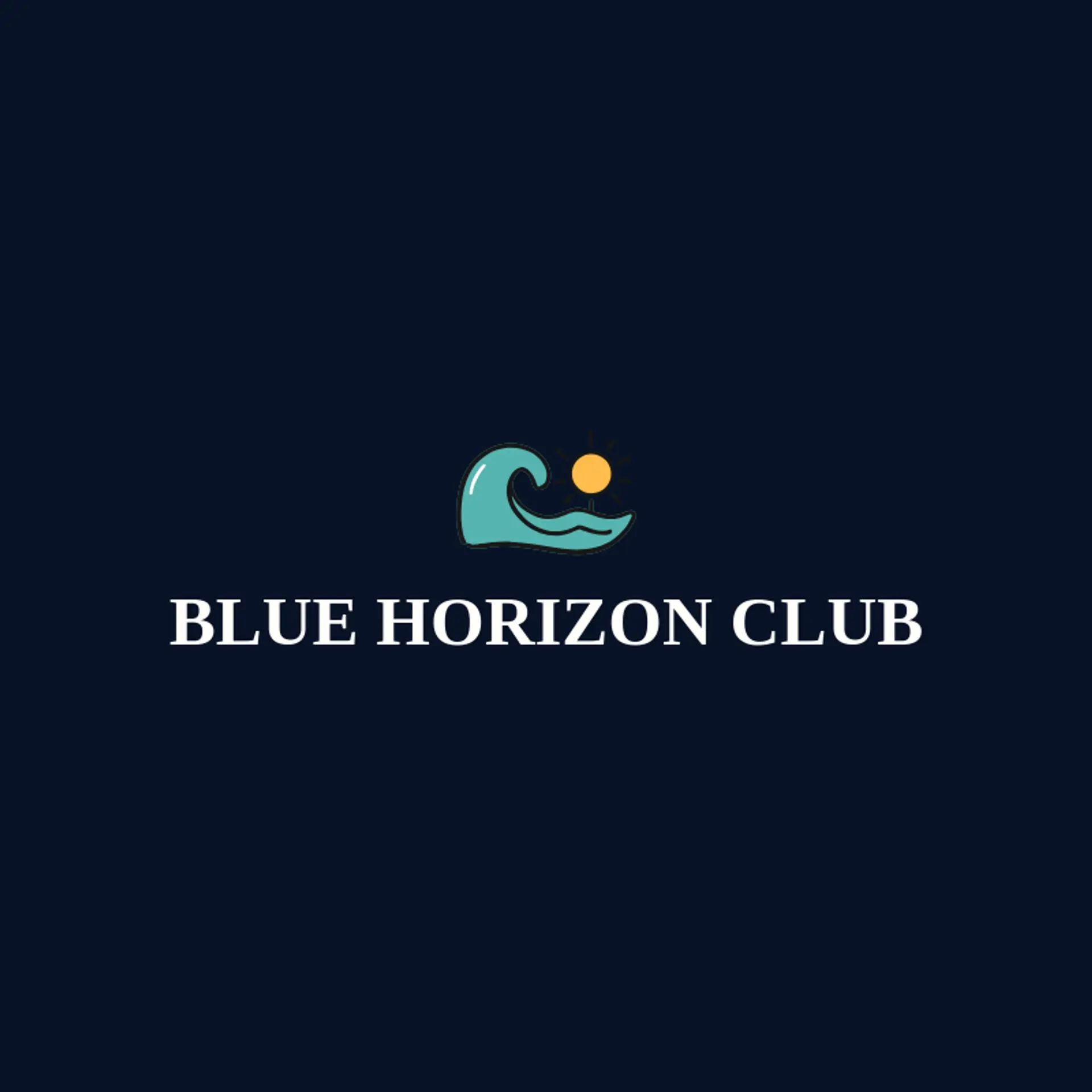 Blue Horizon Club logo for ocean
