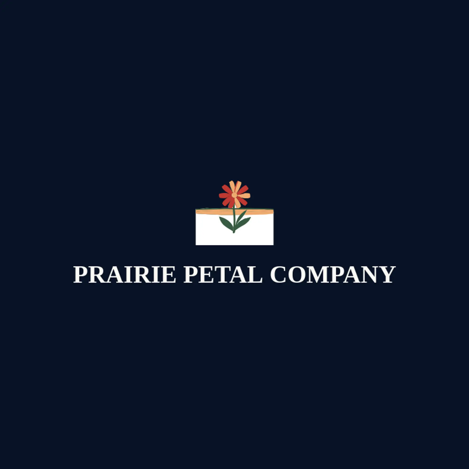 Prairie Petal Company logo for wildflower