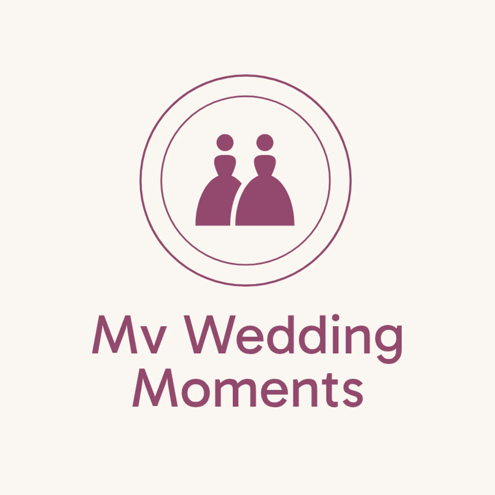 MV Wedding Moments logo for wedding service