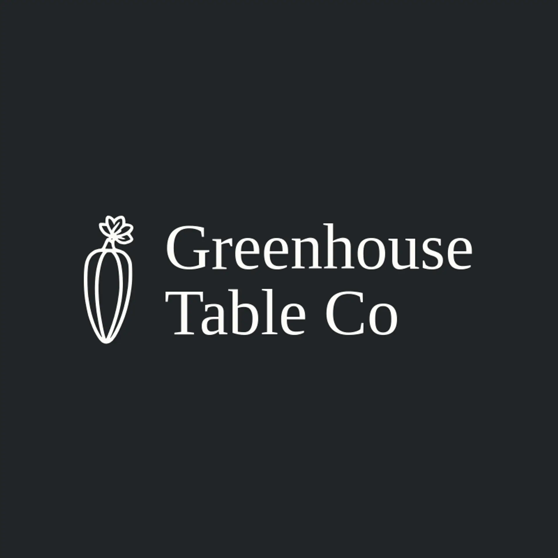 Greenhouse Table Co logo for vegetarian