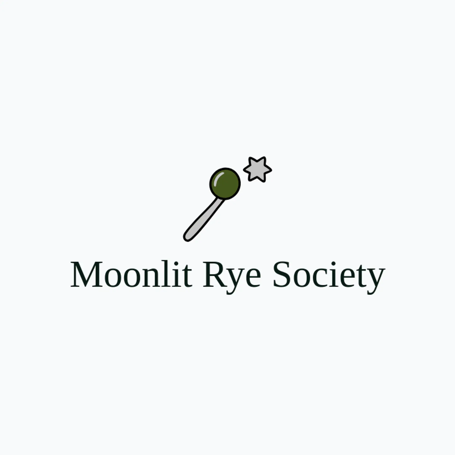 Moonlit Rye Society logo for speakeasy
