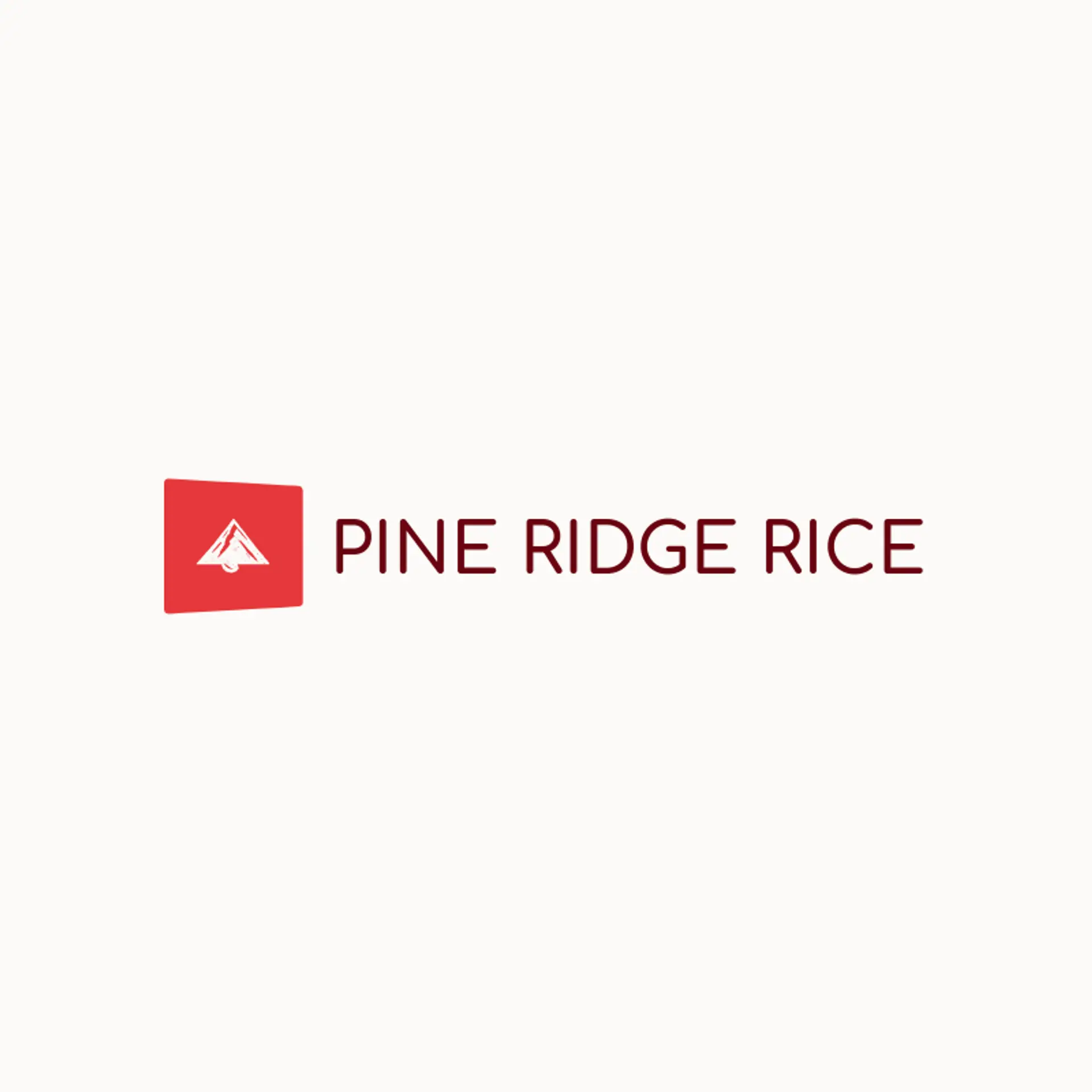 Pine Ridge Rice logo for rice