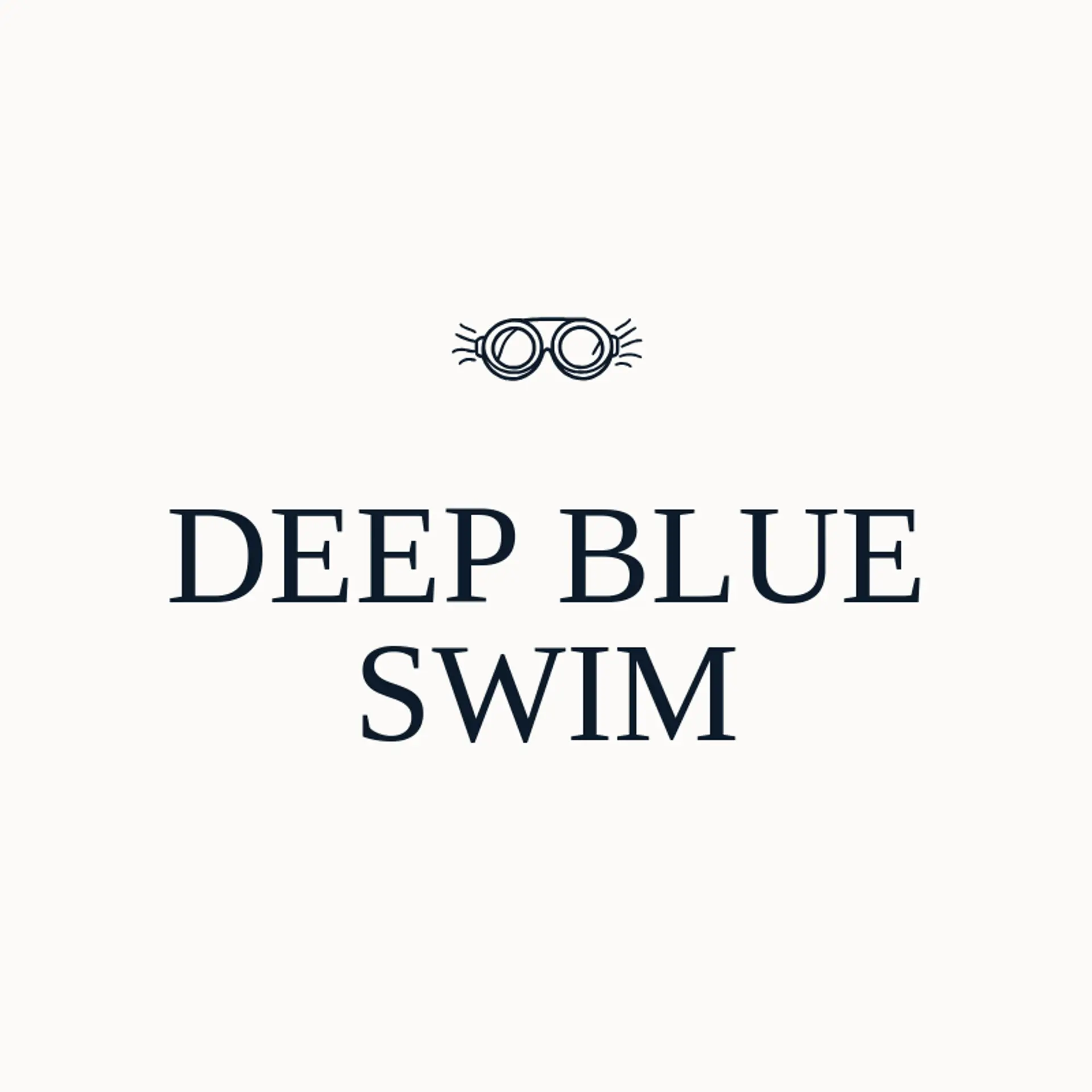 Deep Blue Swim logo for swimming
