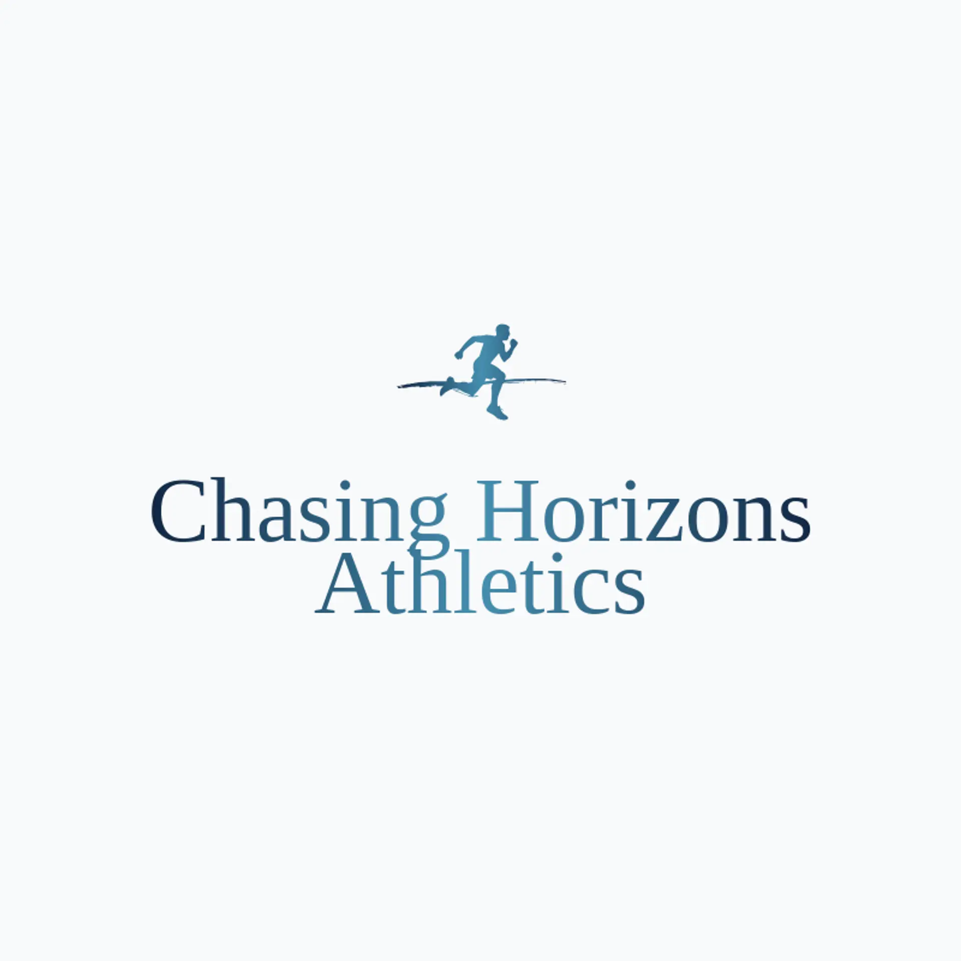 Chasing Horizons Athletics logo for runner