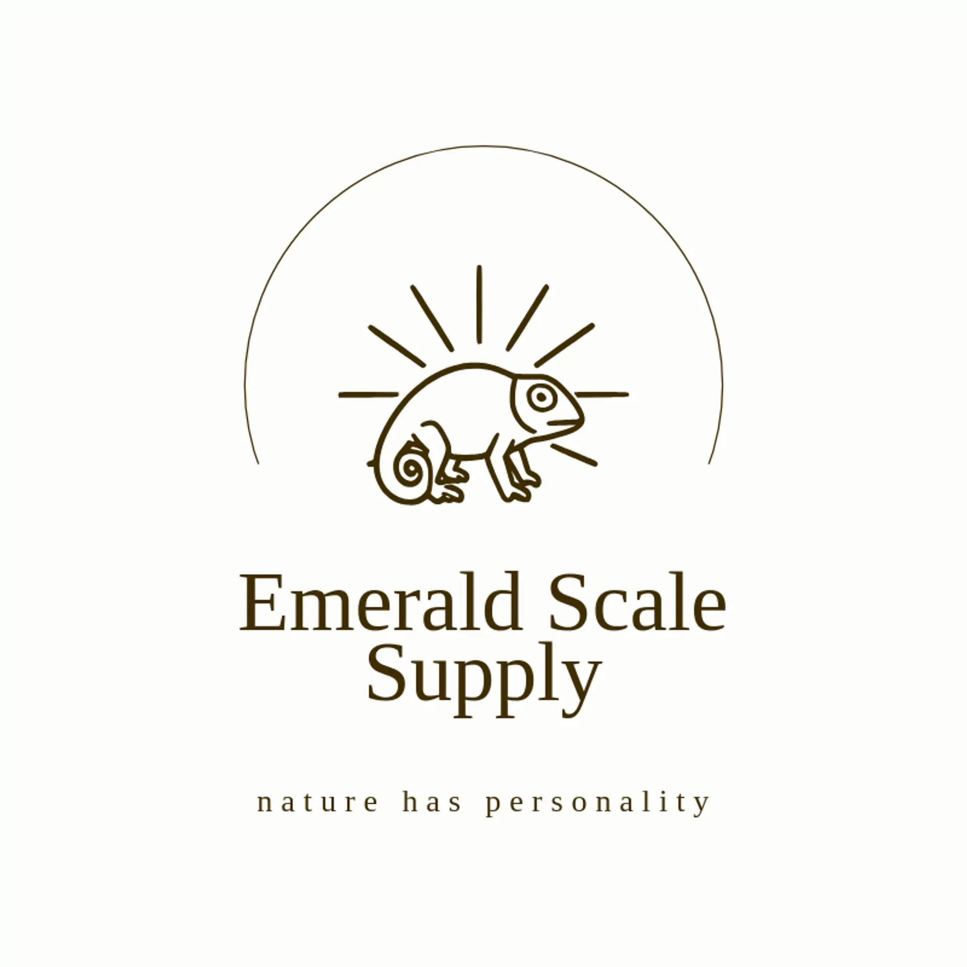 Emerald Scale Supply logo for chameleon