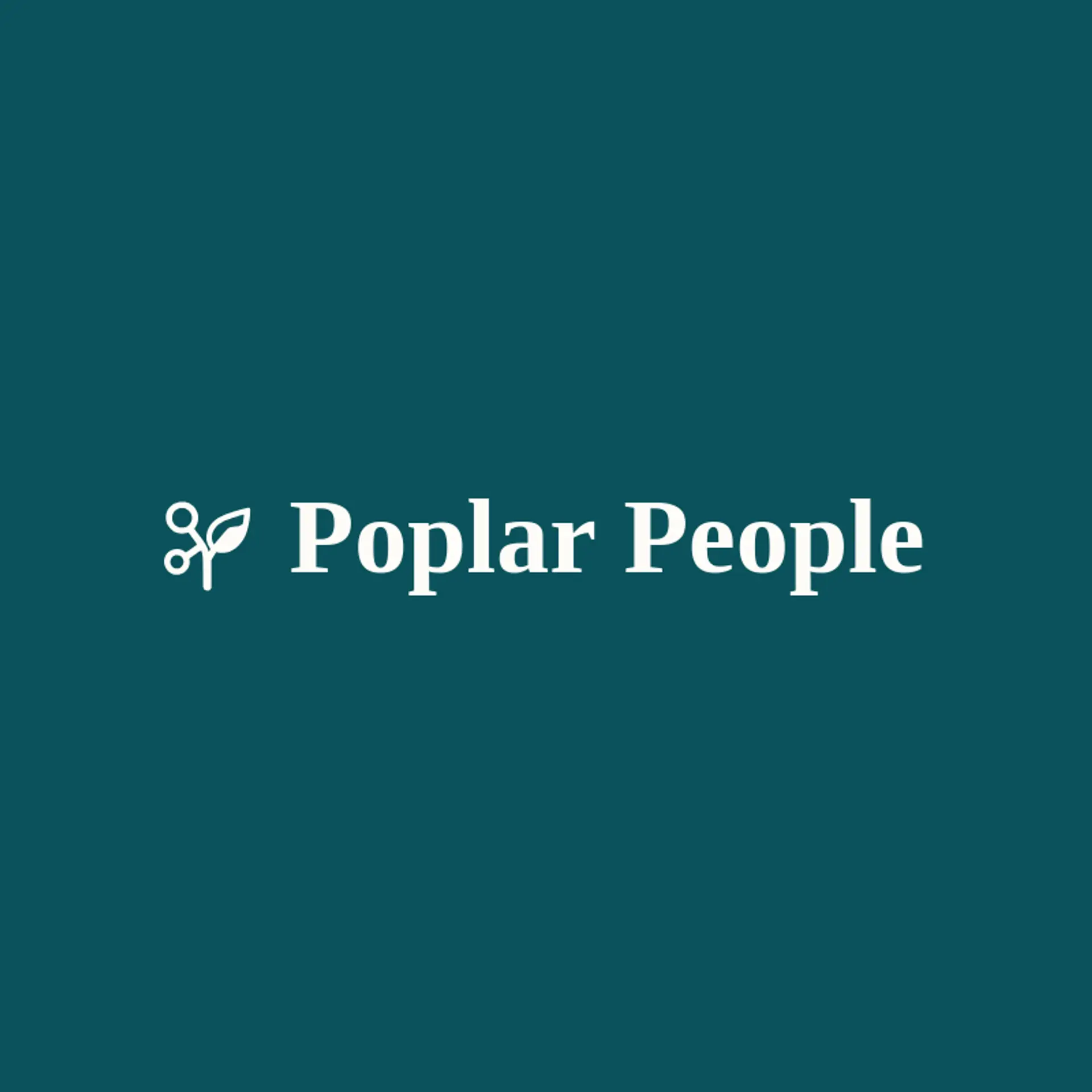 Poplar People logo for social