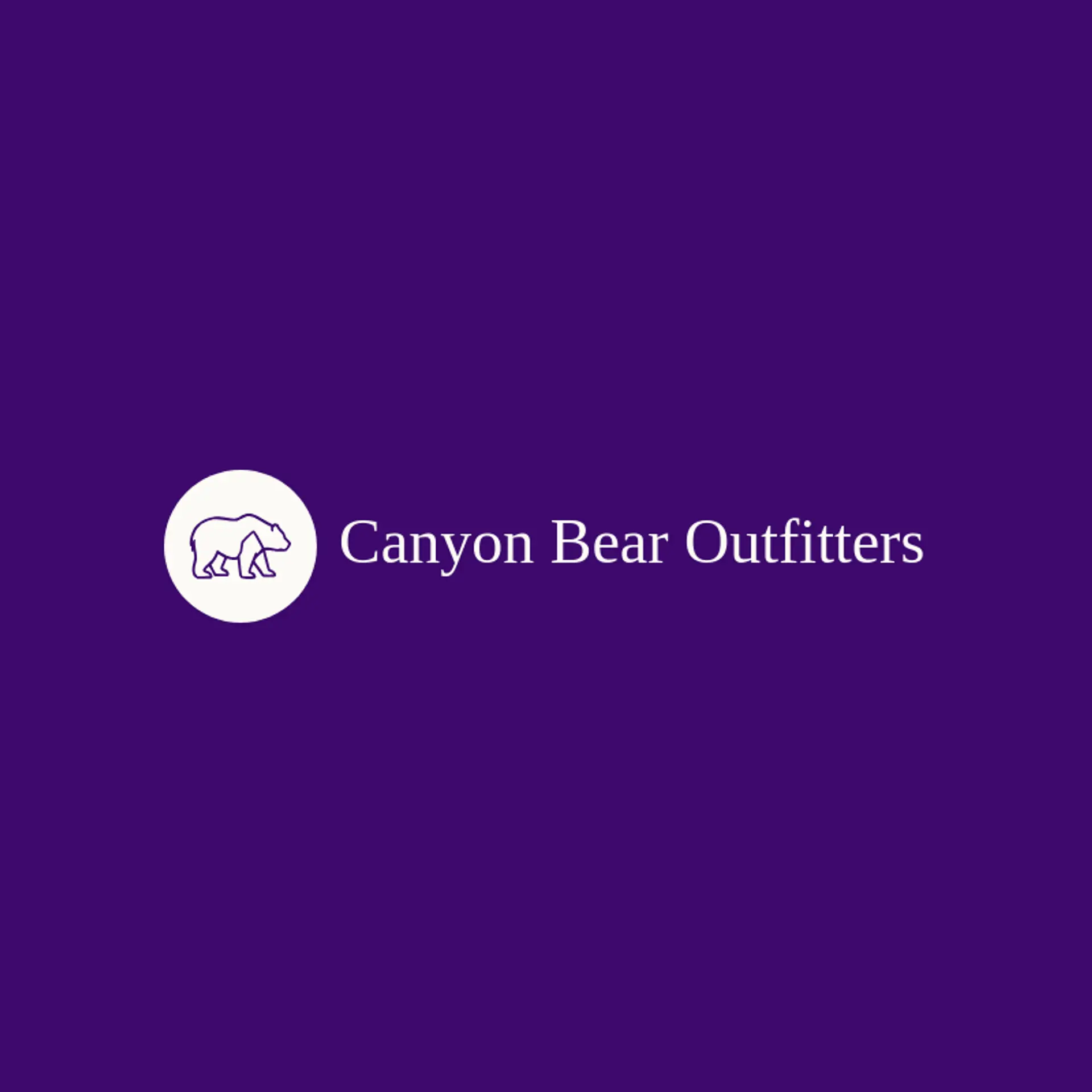 Canyon Bear Outfitters logo for grizzly bear