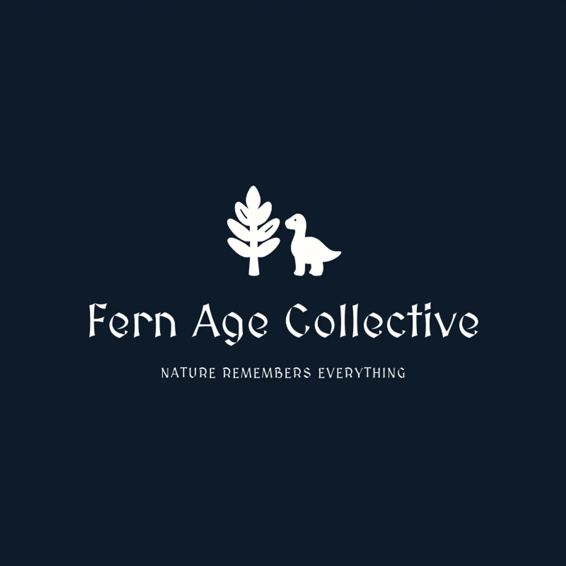 Fern Age Collective logo for dinosaur