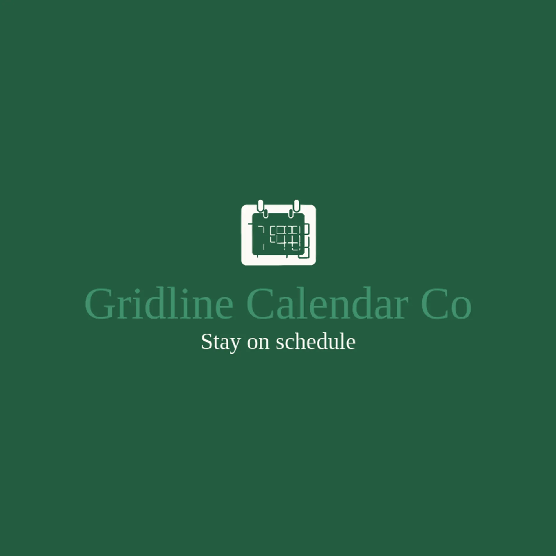 Gridline Calendar Co logo for calendar