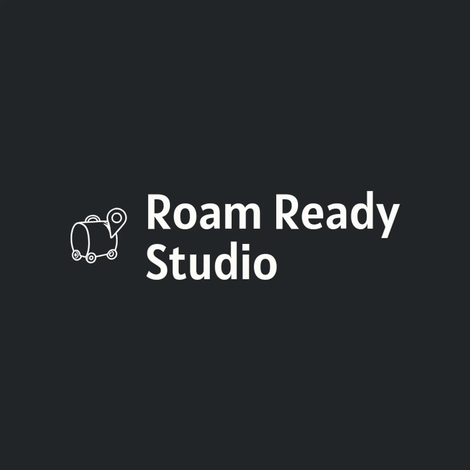 Roam Ready Studio logo for vlog