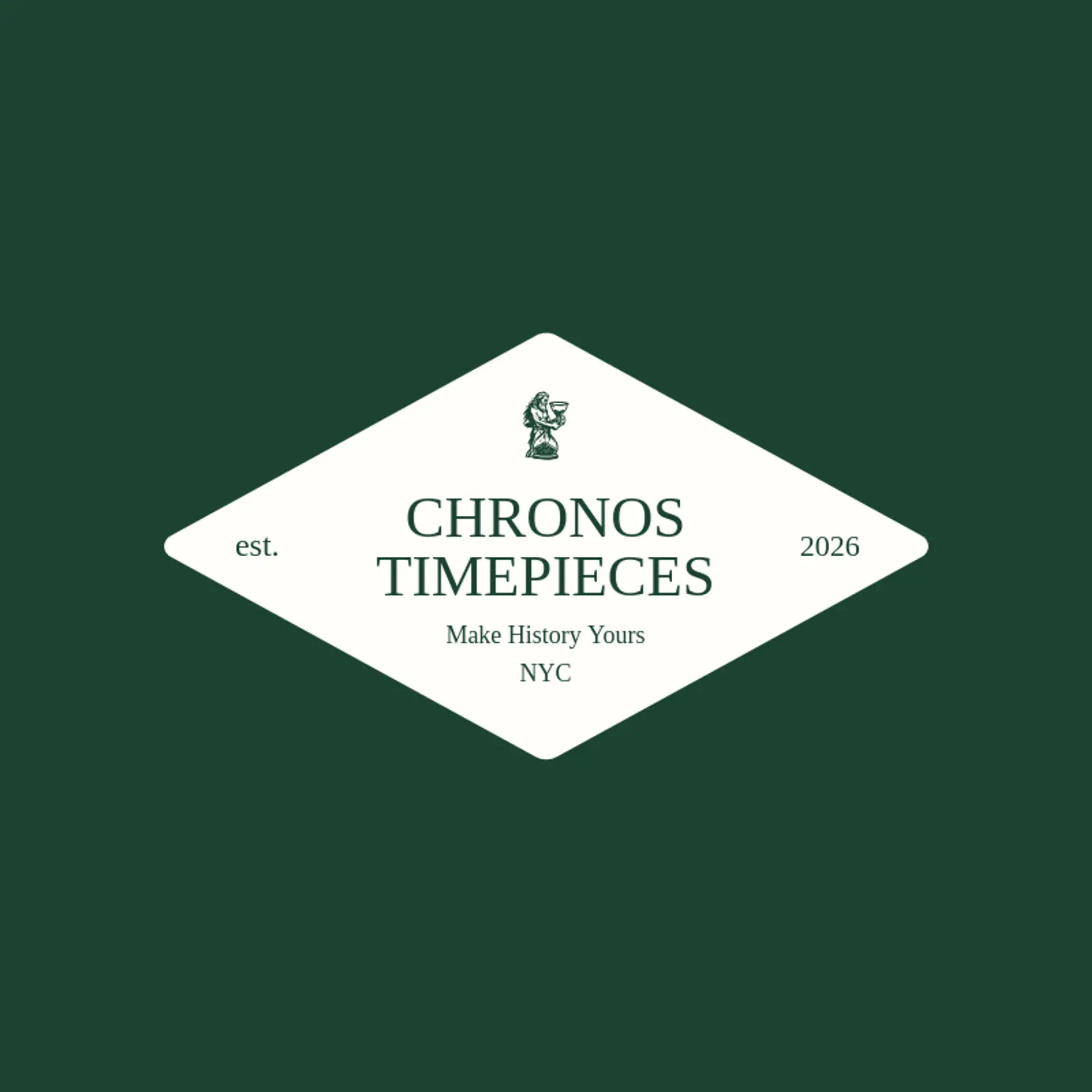 Chronos Timepieces logo for greek god