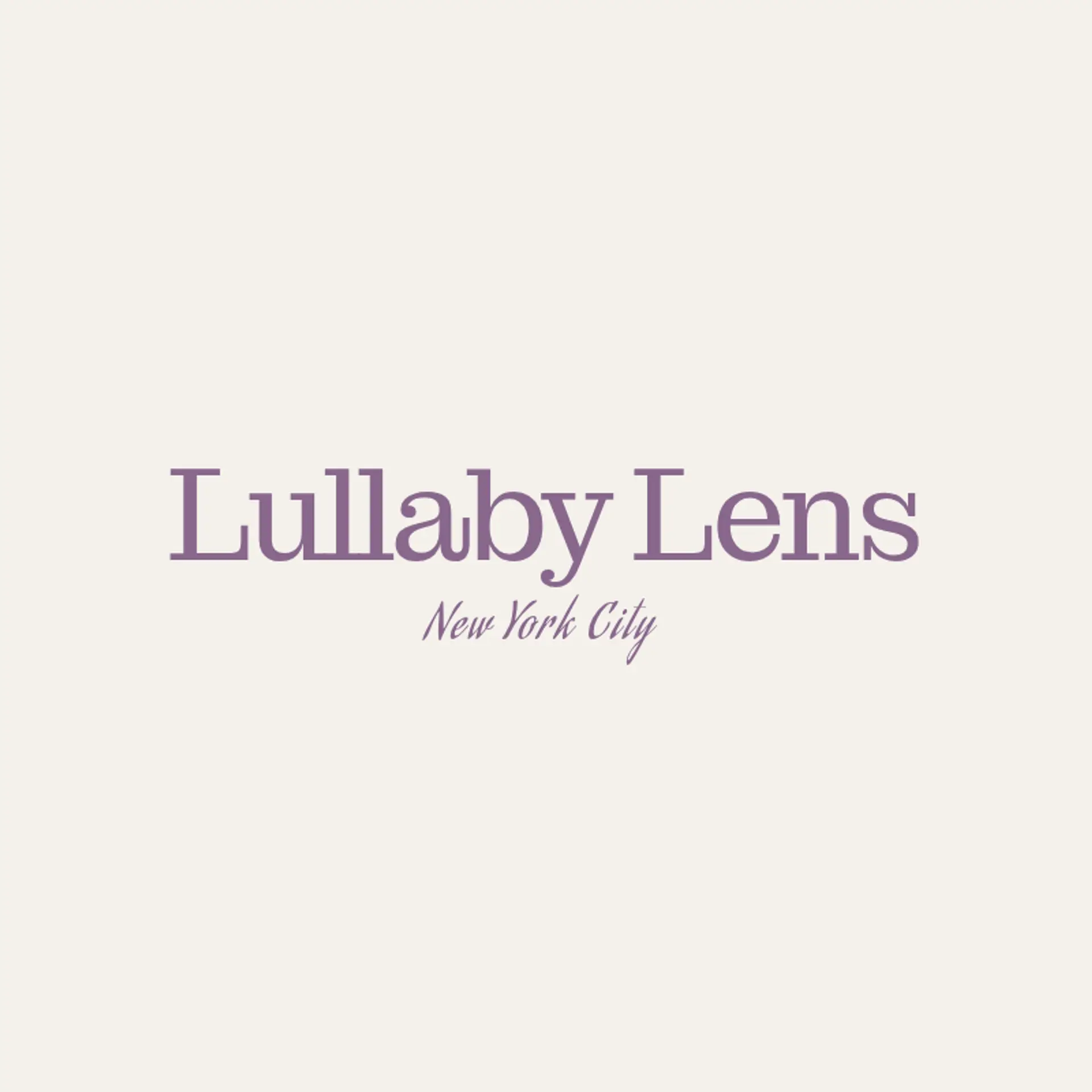 Lullaby Lens logo for newborn photography