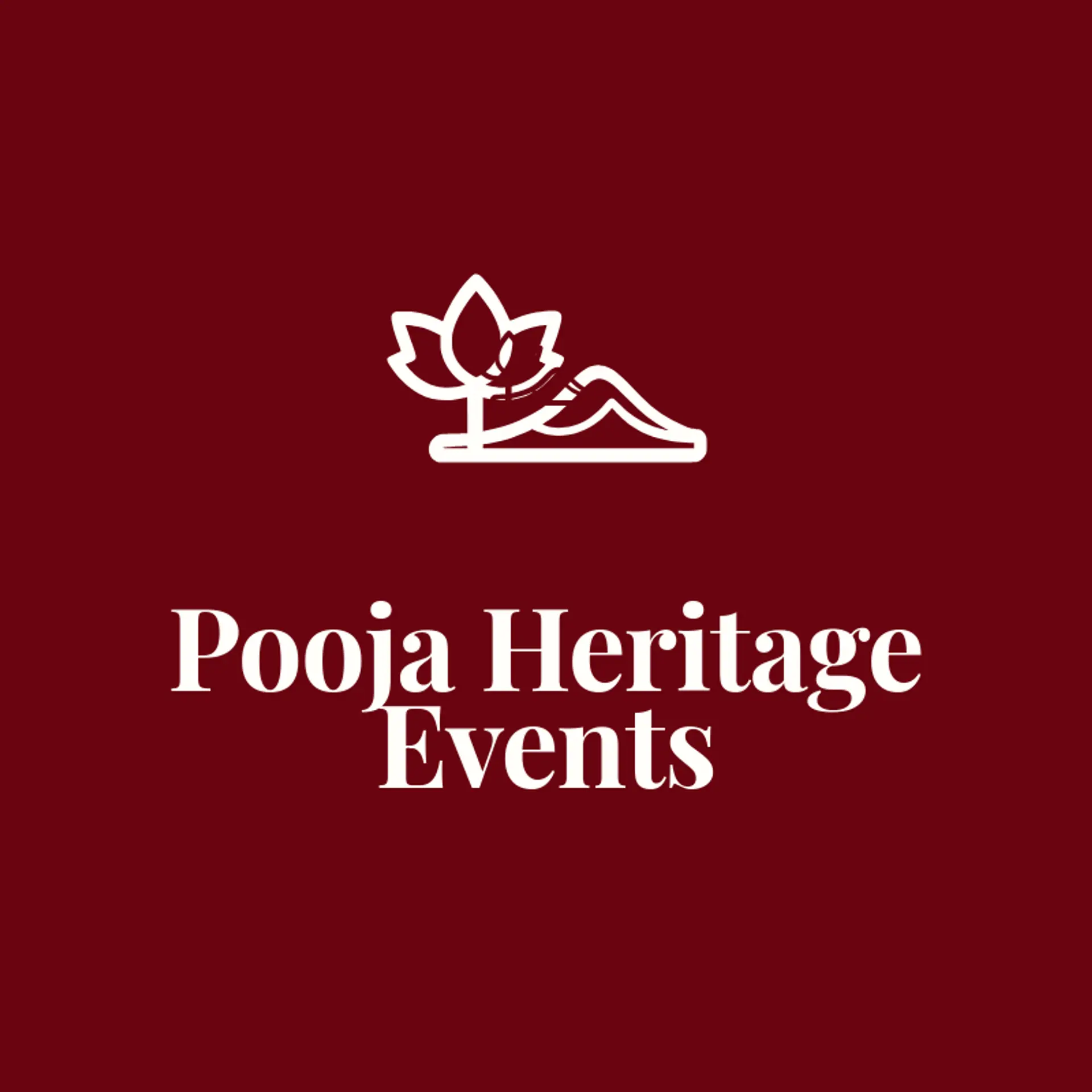Pooja Heritage Events logo for tamil
