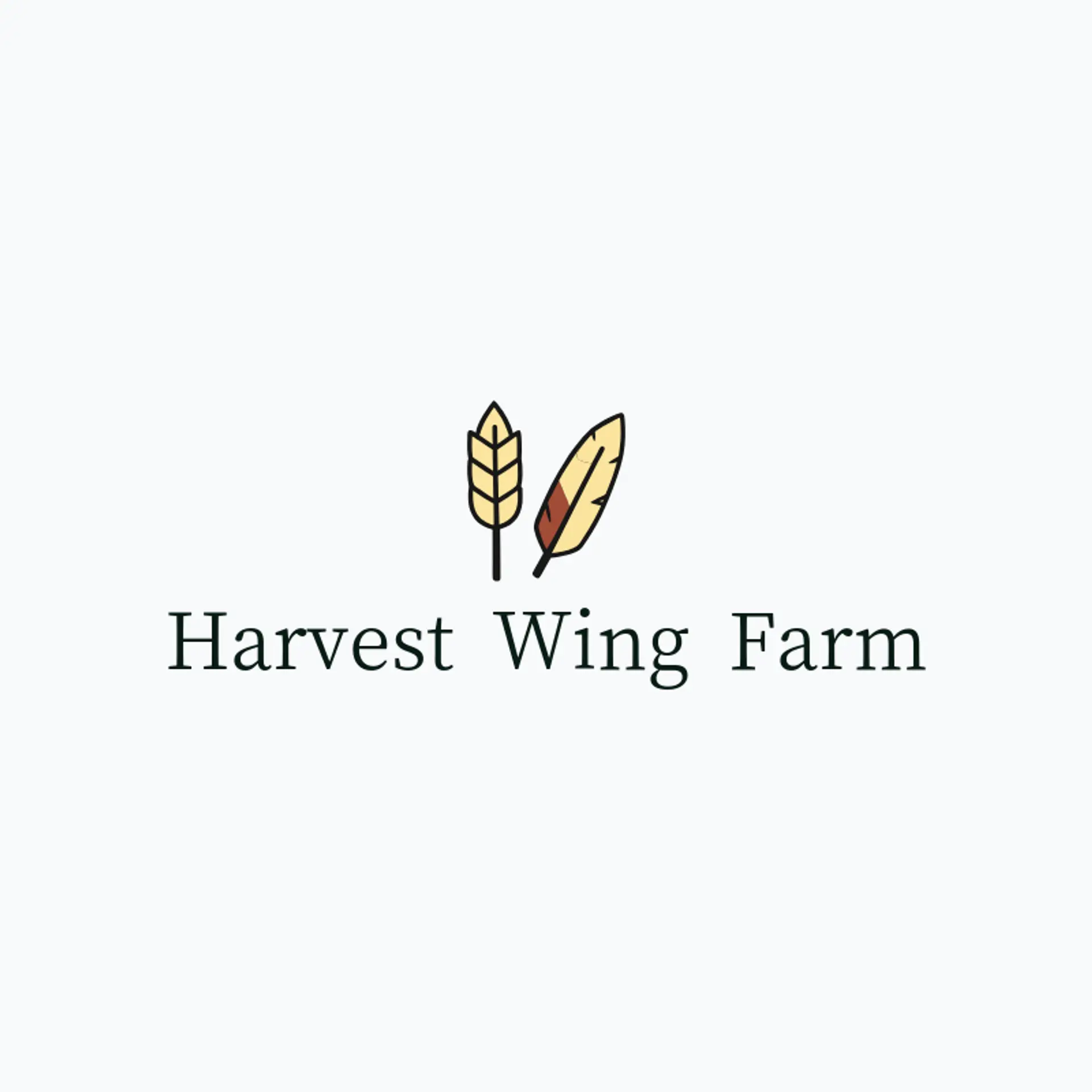 Harvest Wing Farm logo for poultry farm