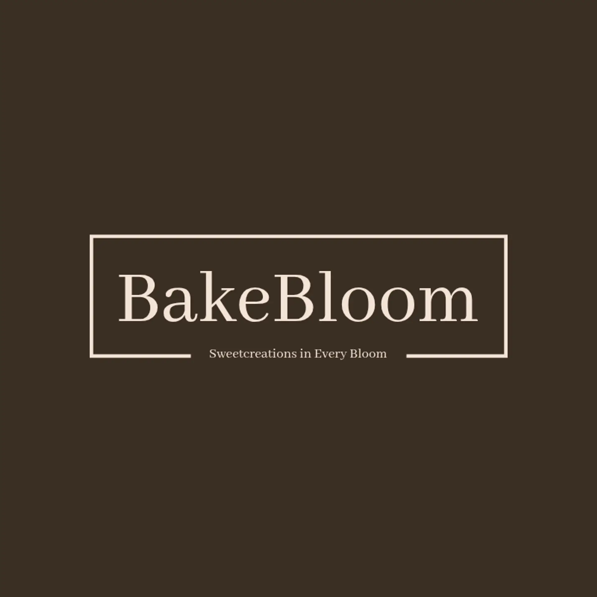 BakeBloom logo for creative bakery