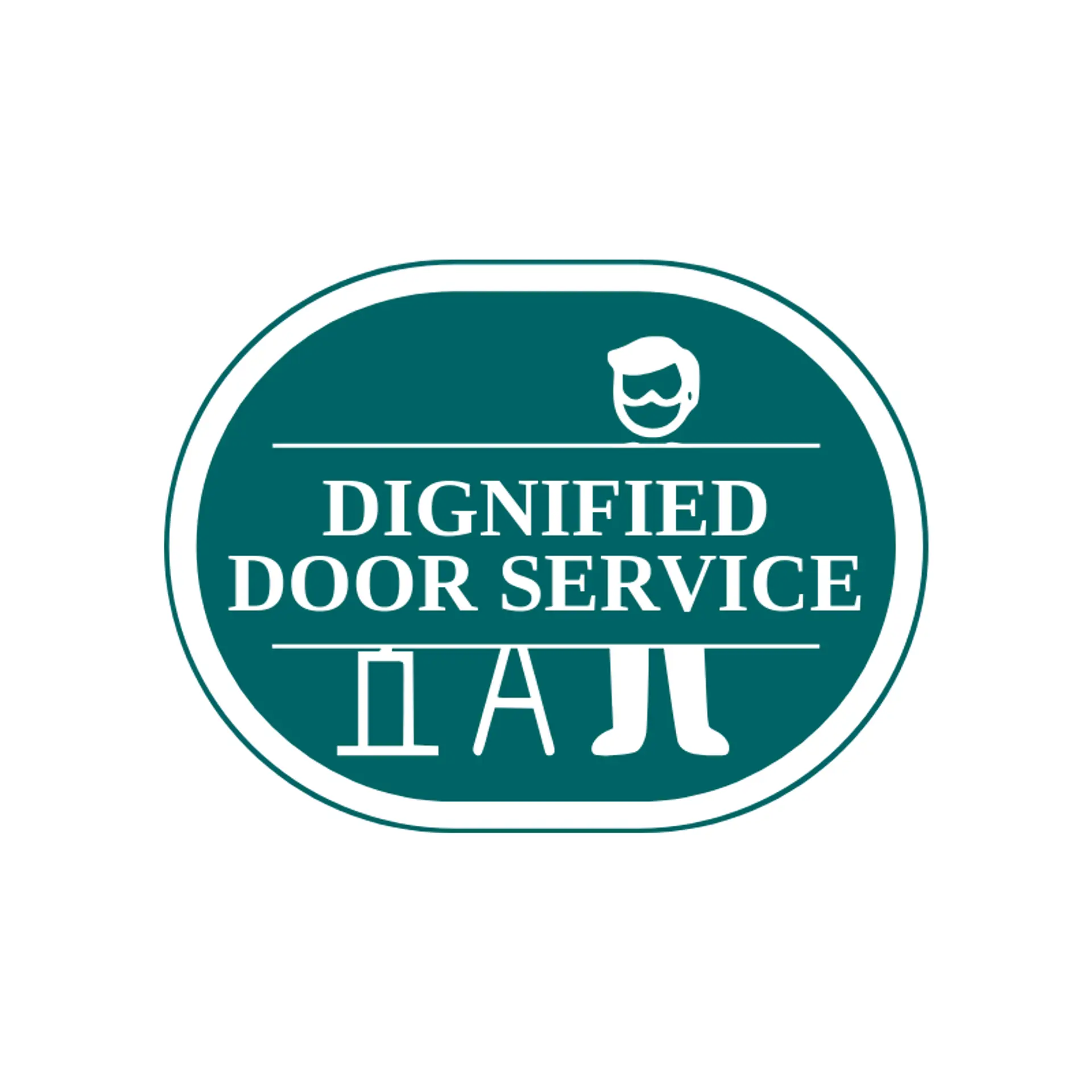Dignified Door Service logo for butler