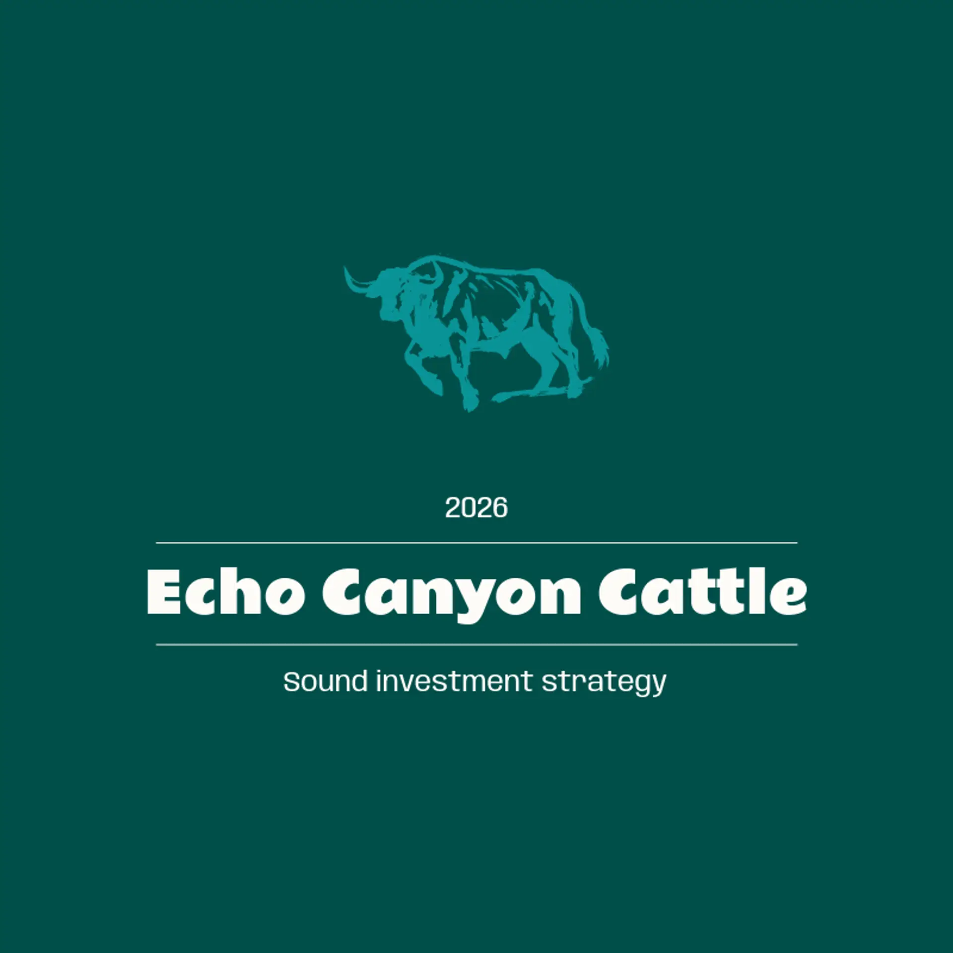 Echo Canyon Cattle logo for bull