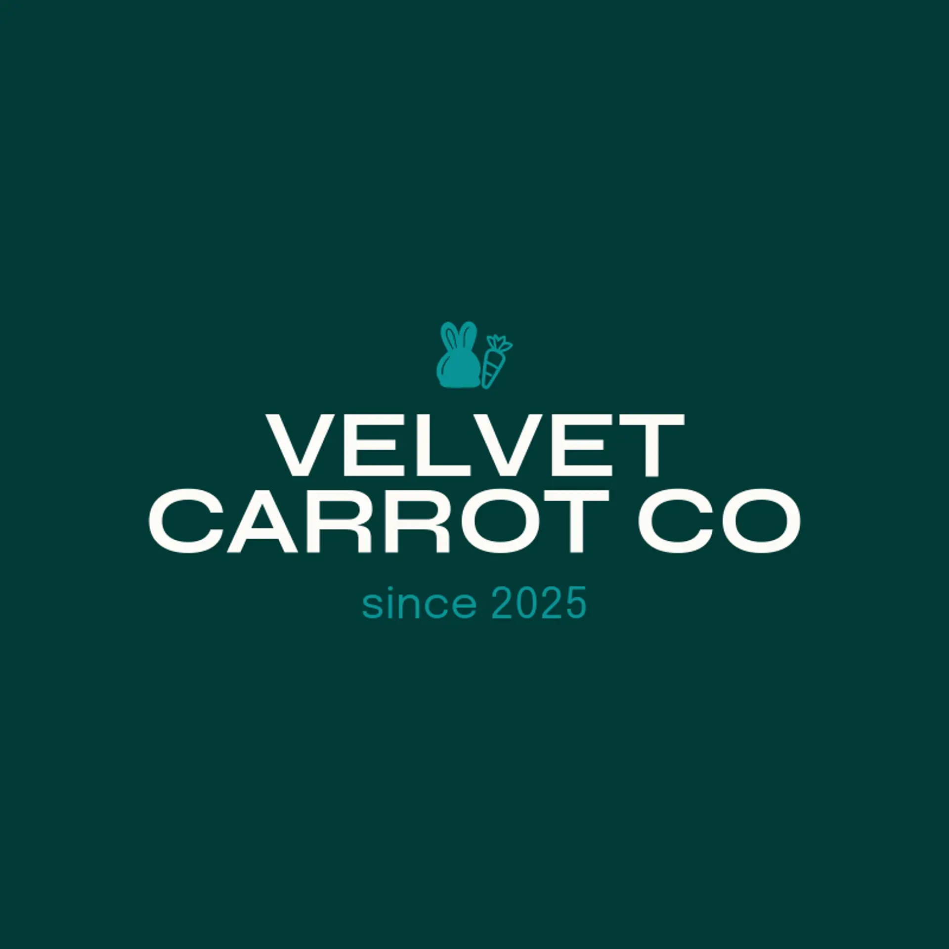 Velvet Carrot Co logo for bunny