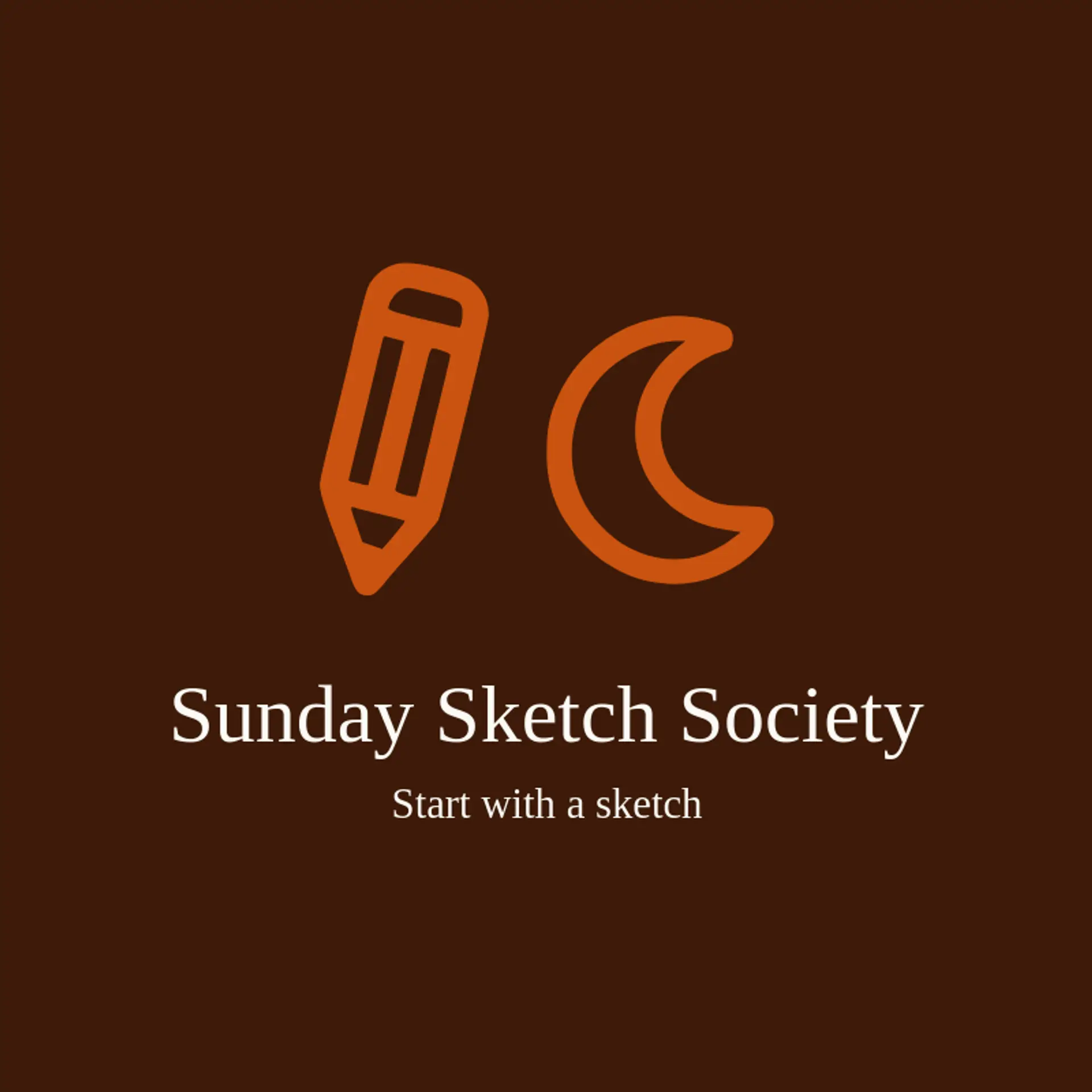 Sunday Sketch Society logo for artistic