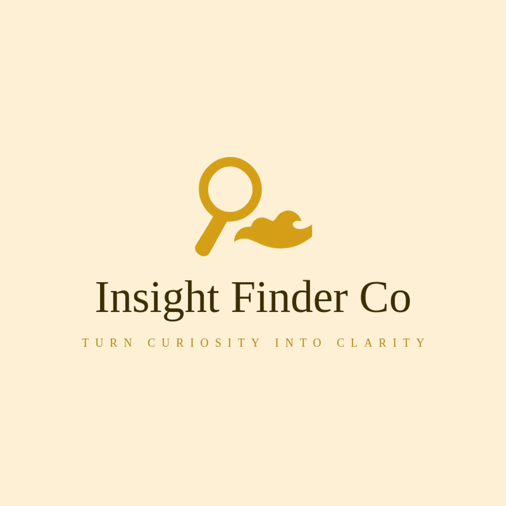 Insight Finder Co logo for magnifying glass