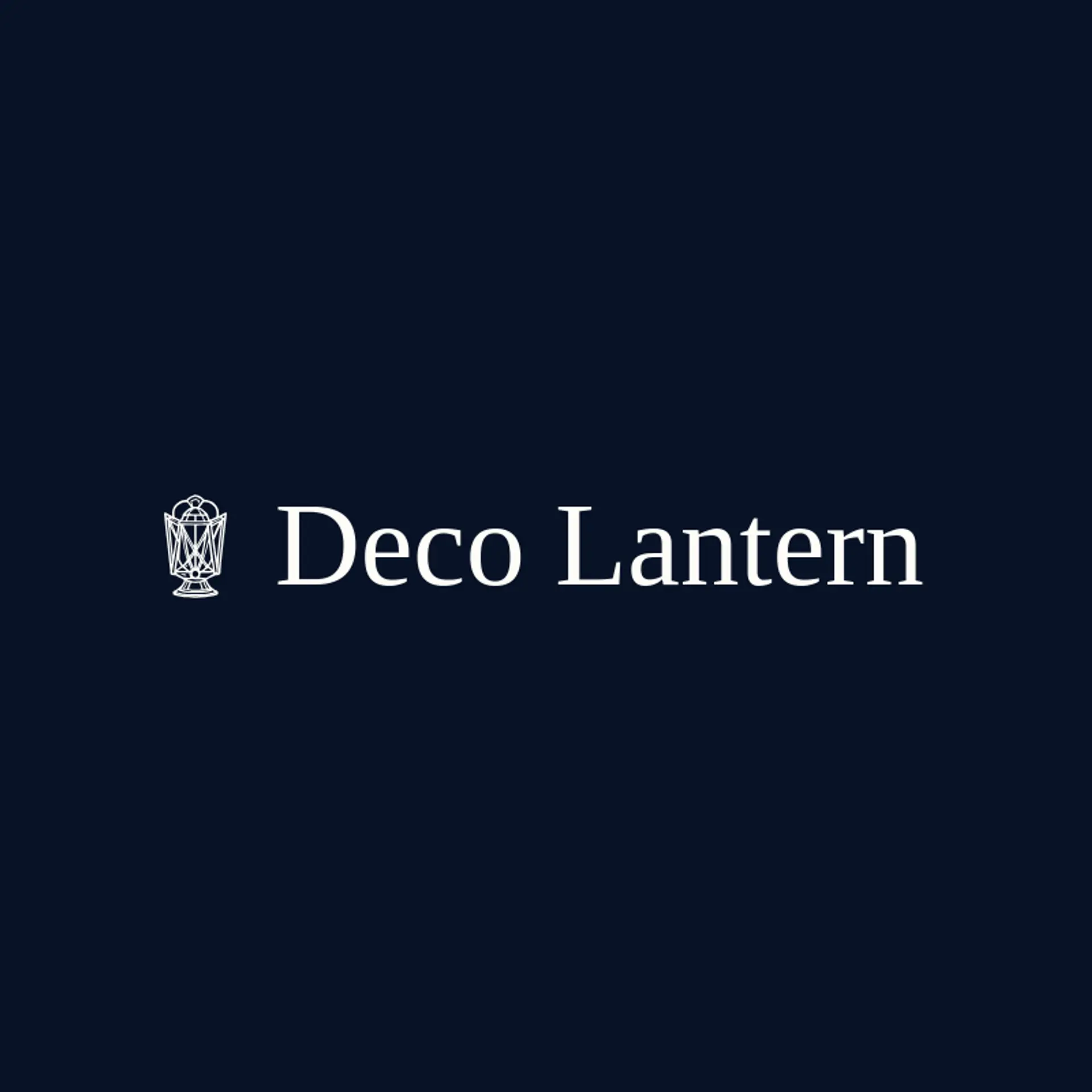 Deco Lantern logo for art deco