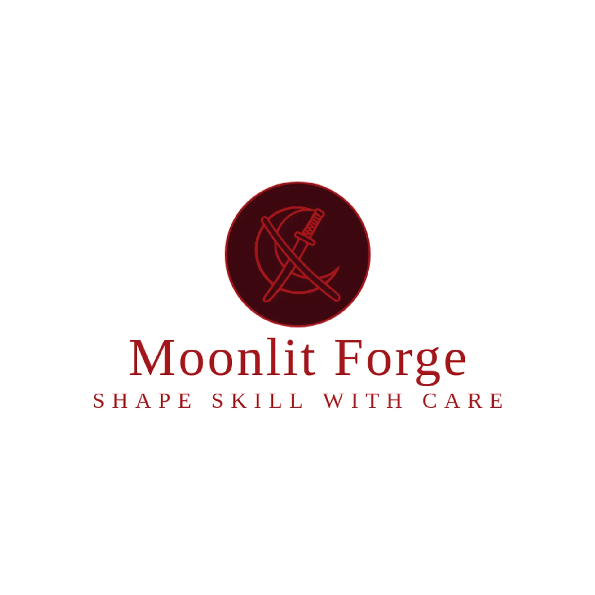 Moonlit Forge logo for katana